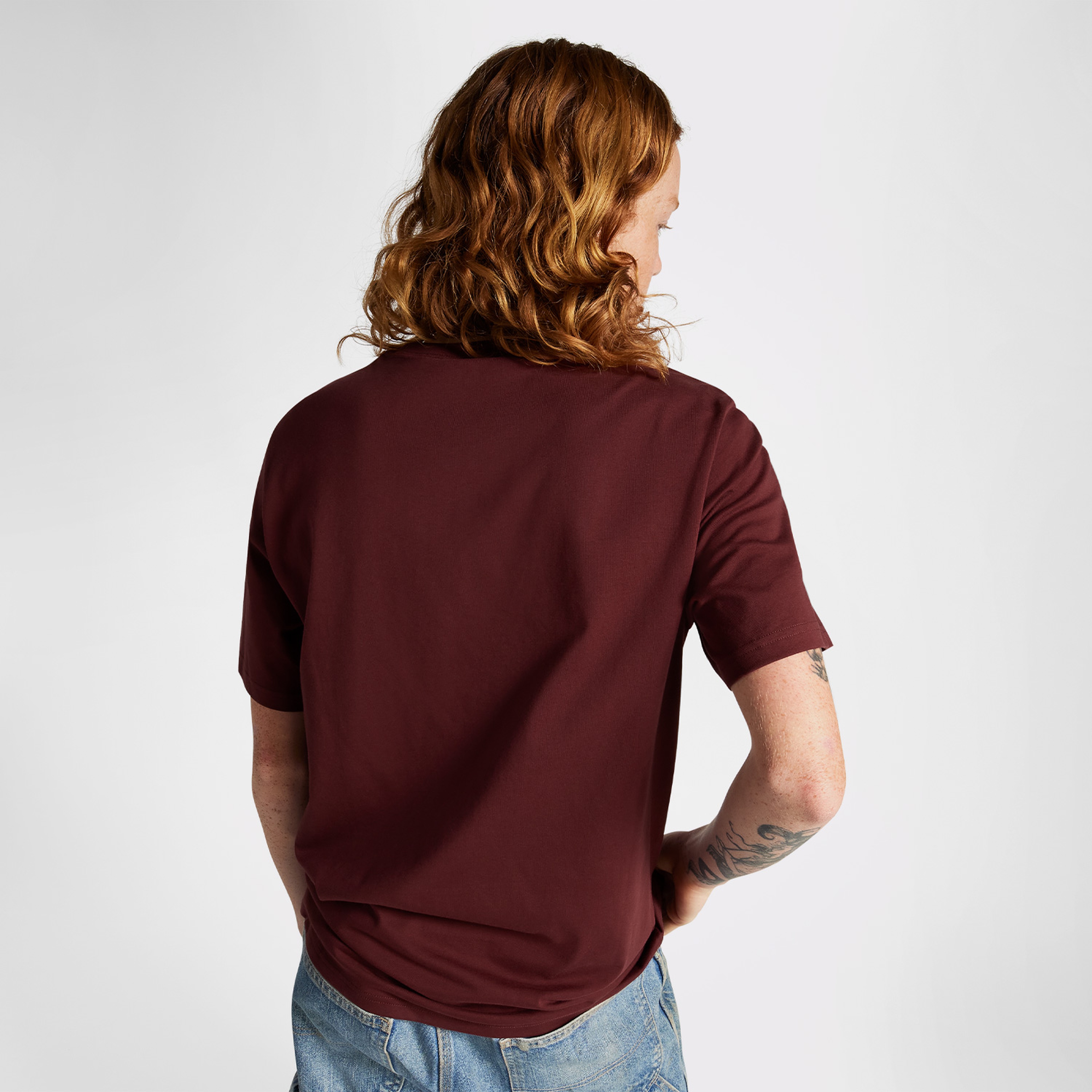 Converse Retro Flag Erkek Bordo T-Shirt