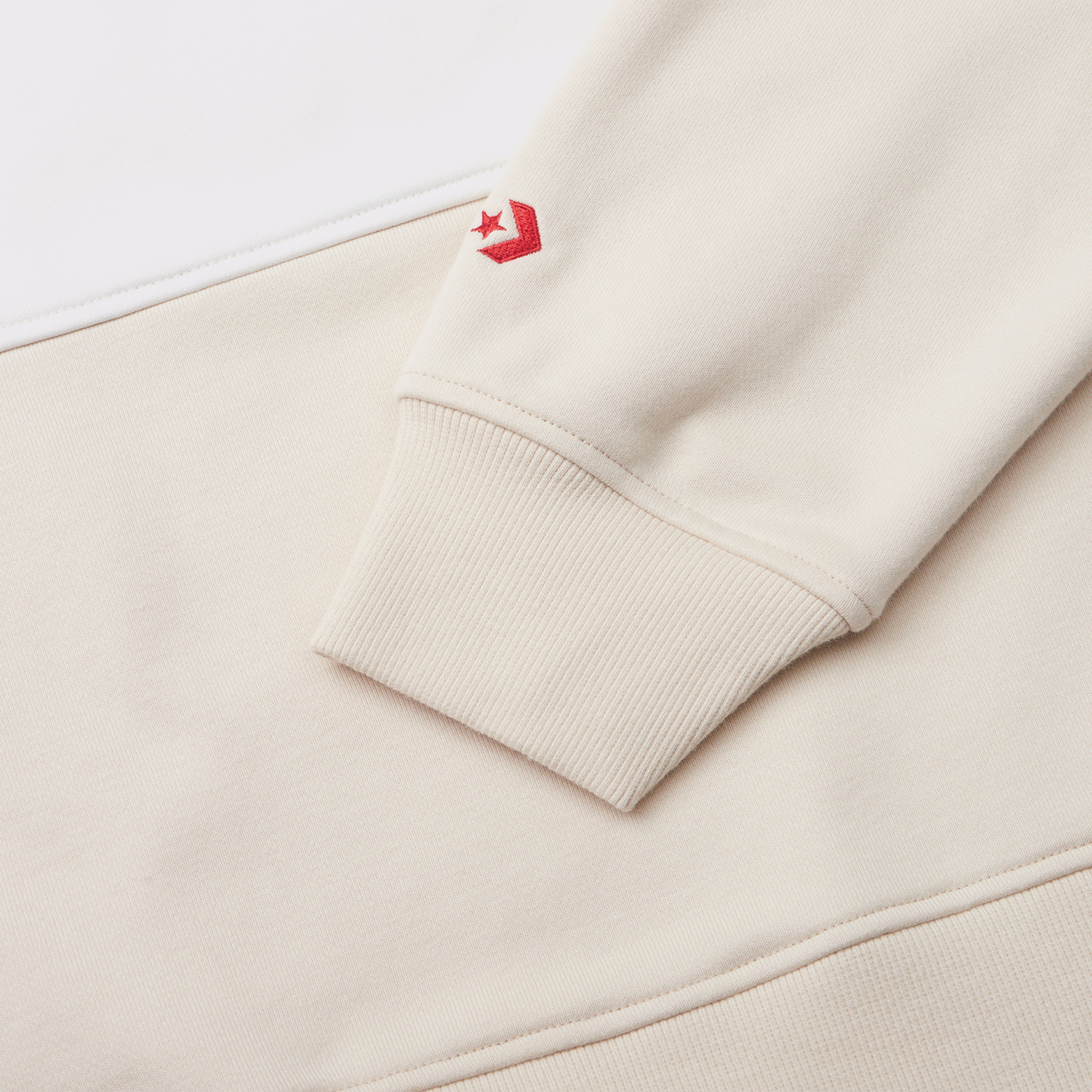 Converse Lunar New Year Half-Zip Crew Kadın Beyaz Sweatshirt