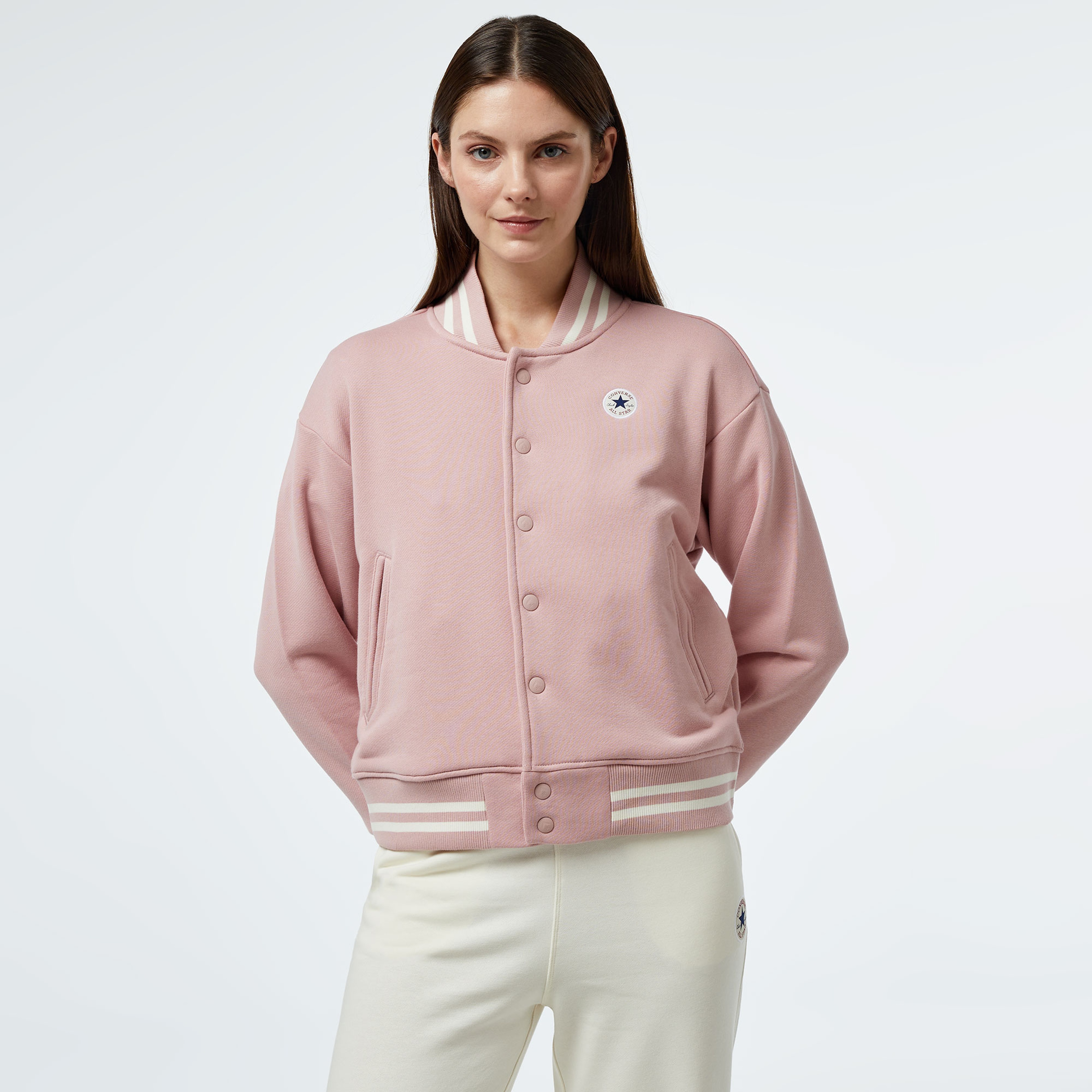 Converse Converse Bomber Kadın Pembe Sweatshirt