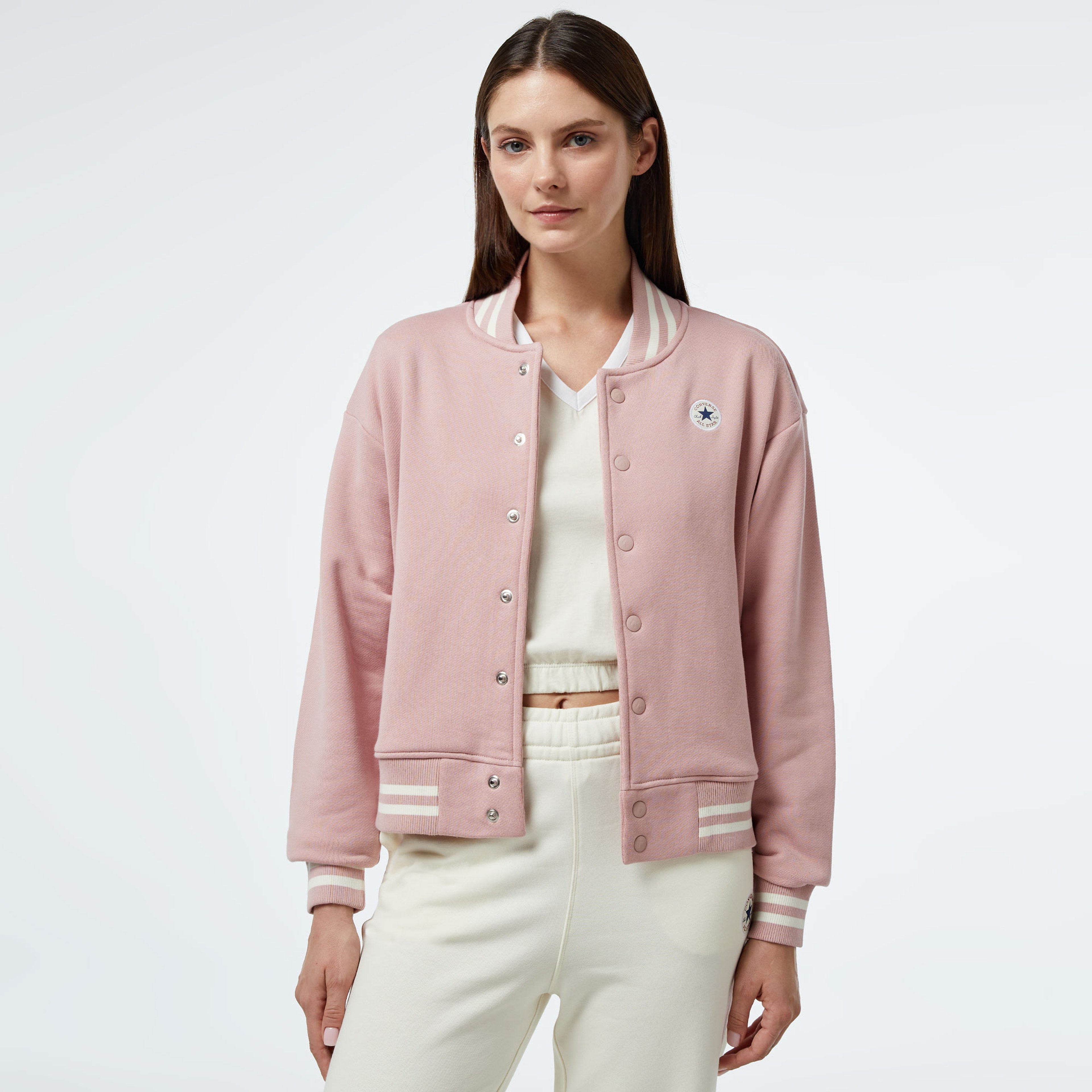 Converse Converse Bomber Kadın Pembe Sweatshirt
