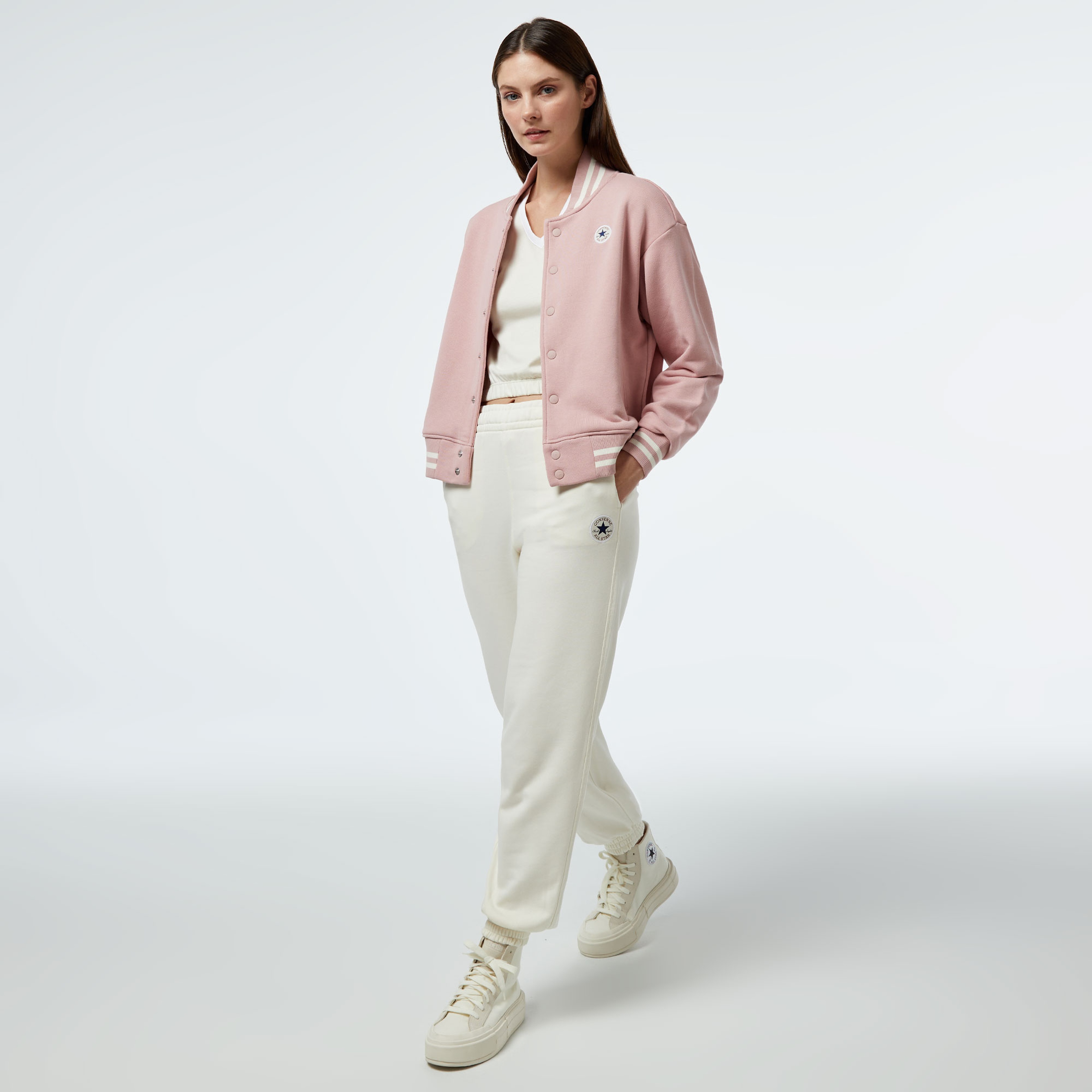 Converse Converse Bomber Kadın Pembe Sweatshirt