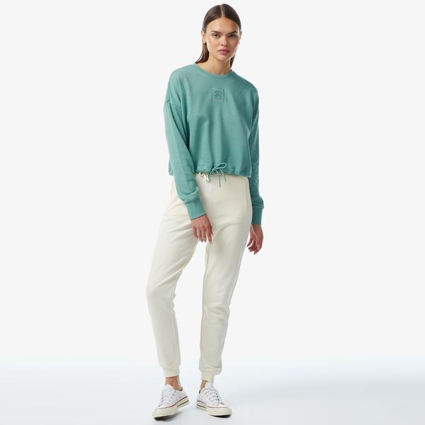 Converse Chuck Taylor Embro Crew Kadın Turkuaz Sweatshirt