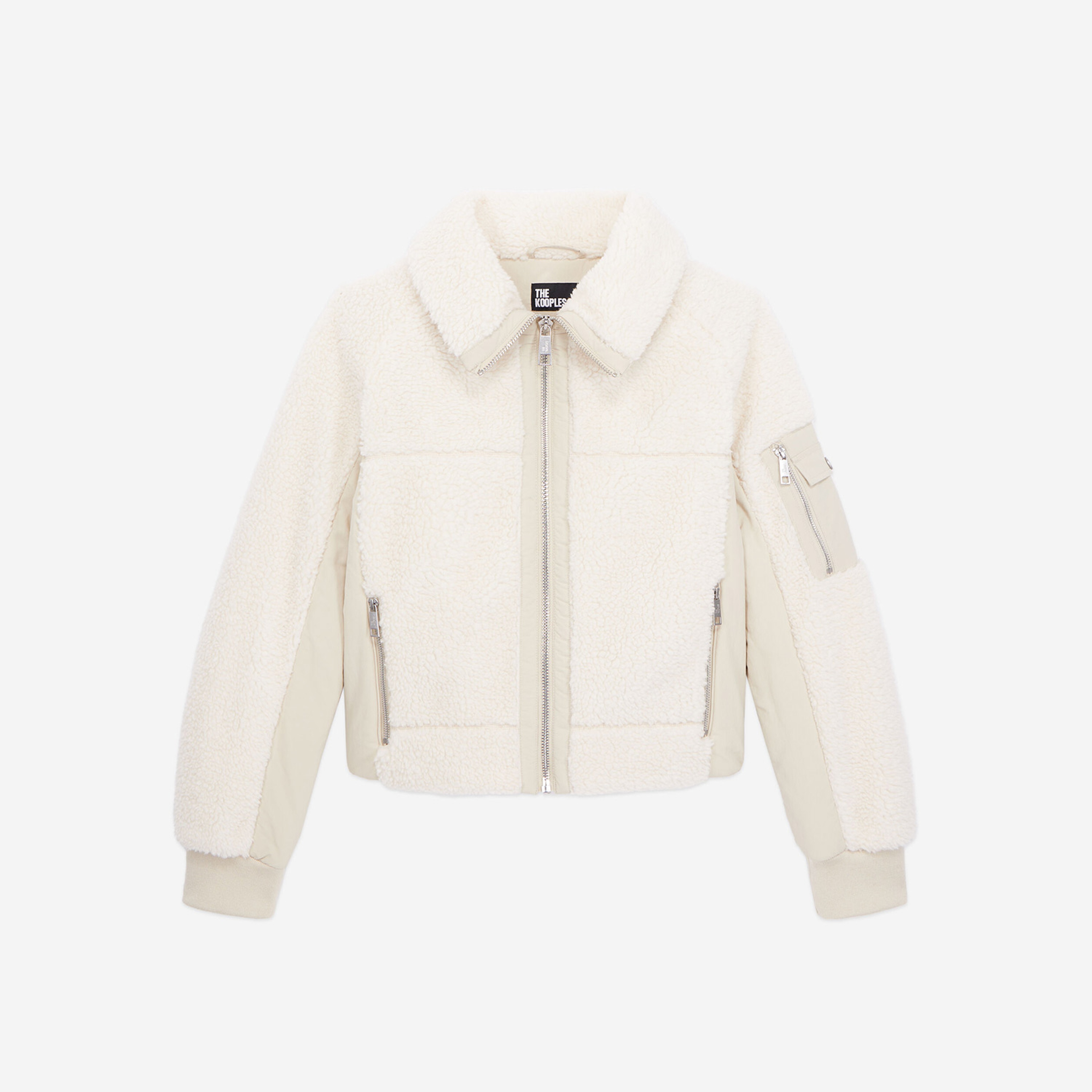 KADIN EKRU POLAR CEKET