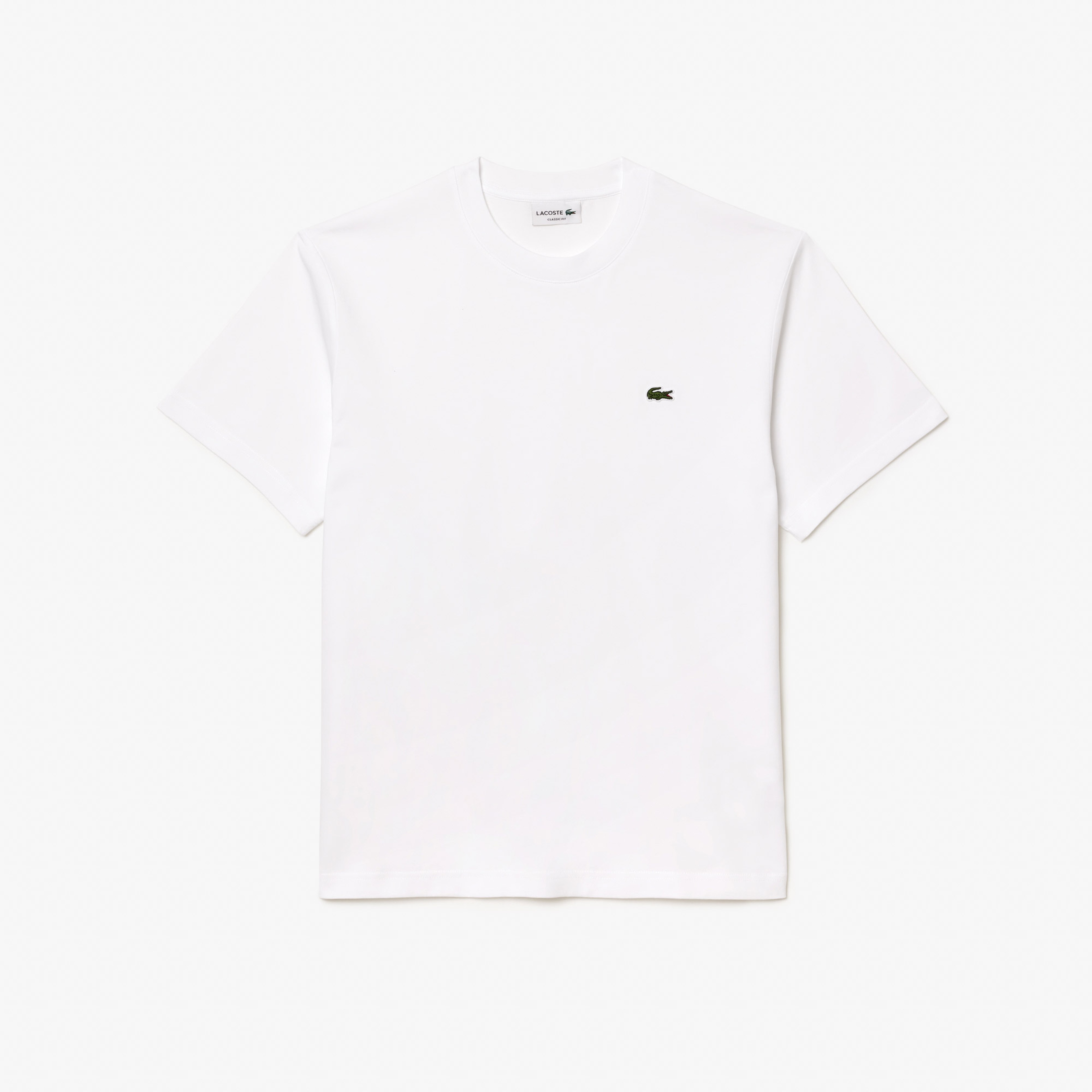 Erkek Classic Fit Bisiklet Yaka Beyaz T-Shirt