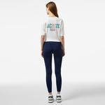 Kadın Slim Fit Baskılı Lacivert Tayt