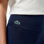 Kadın Slim Fit Baskılı Lacivert Tayt