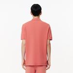 Erkek Regular Fit Baskılı Kırmızı Polo