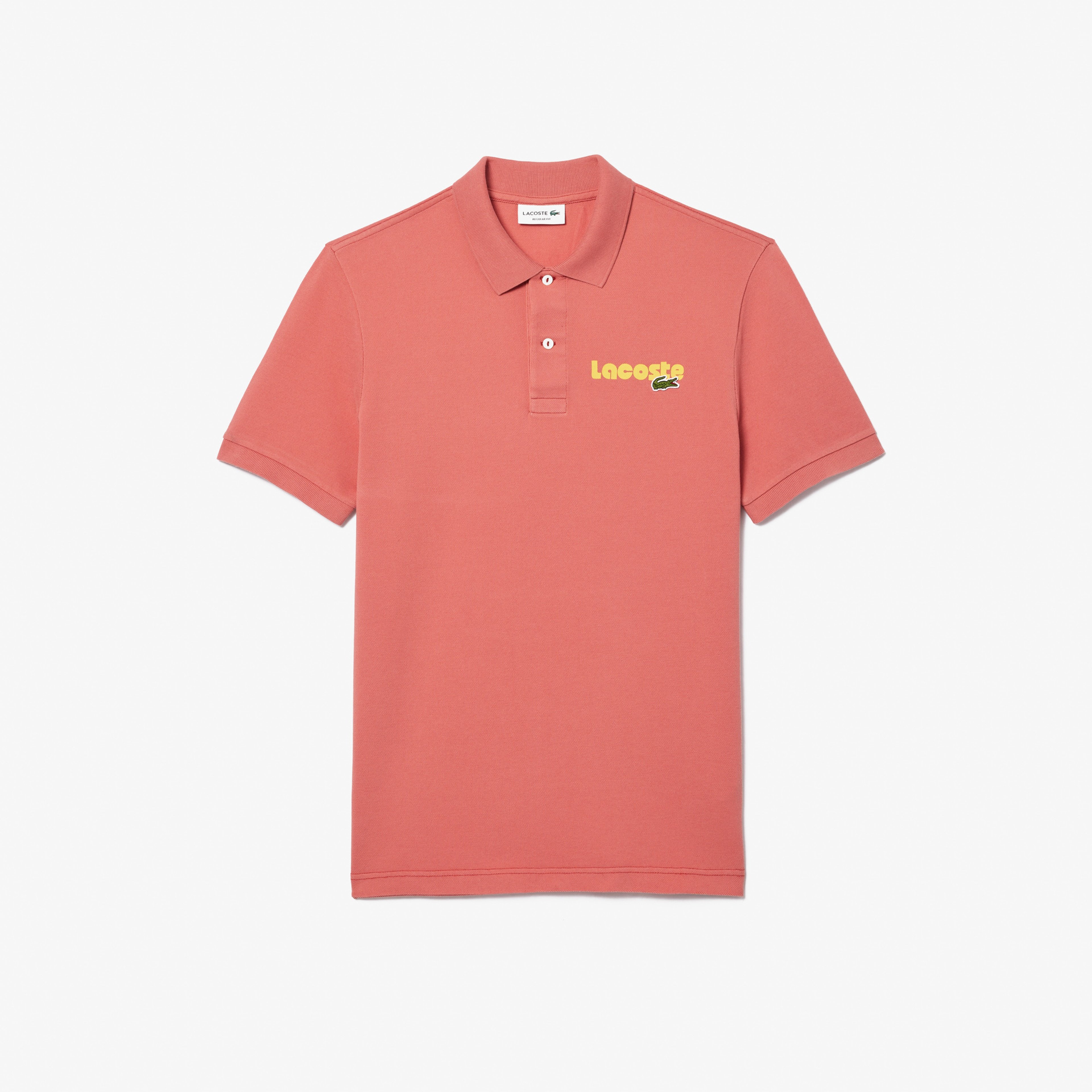 Erkek Regular Fit Baskılı Kırmızı Polo