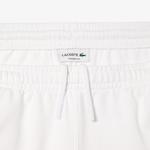 Unisex Tapered Fit Baskılı Beyaz Eşofman Altı