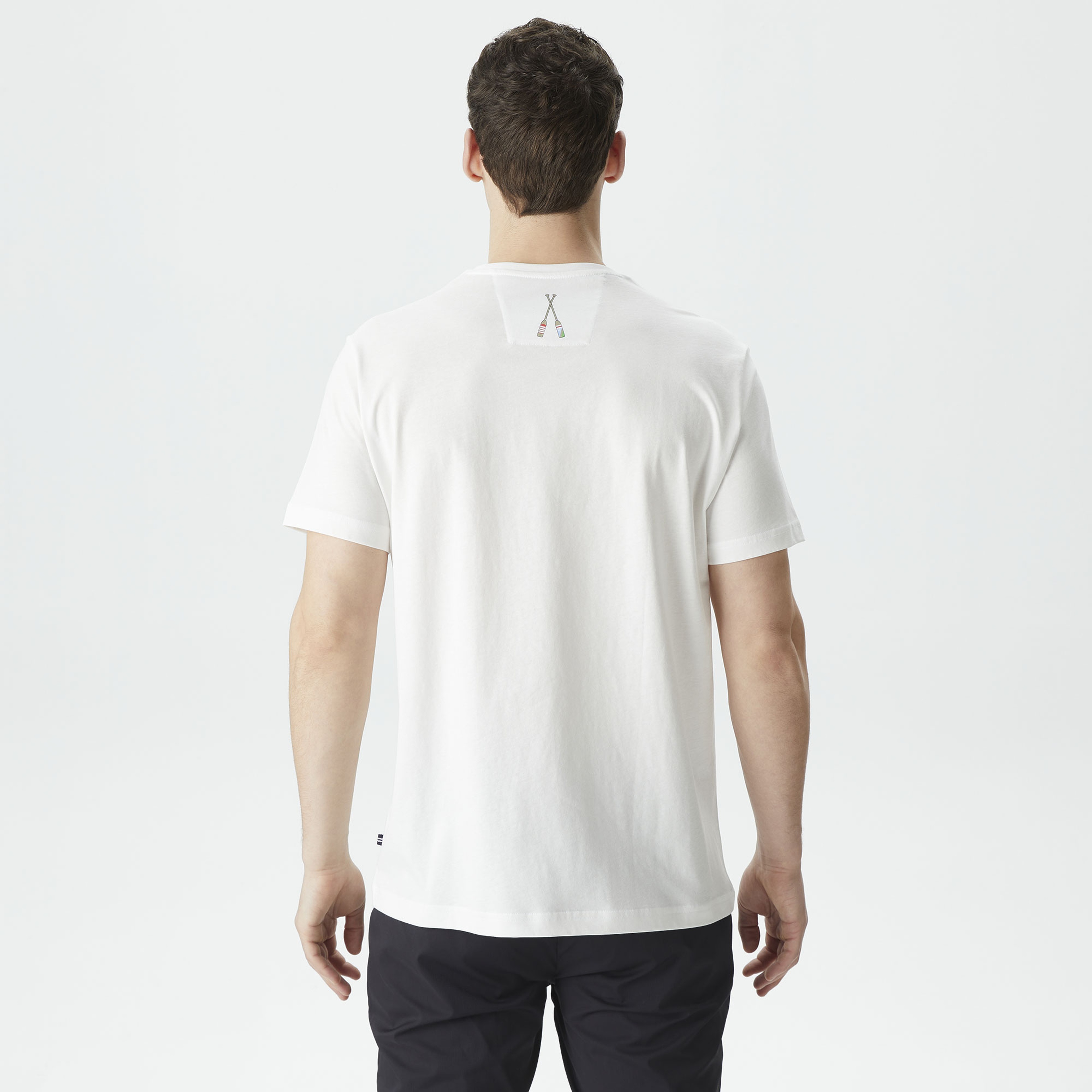 Nautica Erkek Beyaz Standart Fit T-Shirt