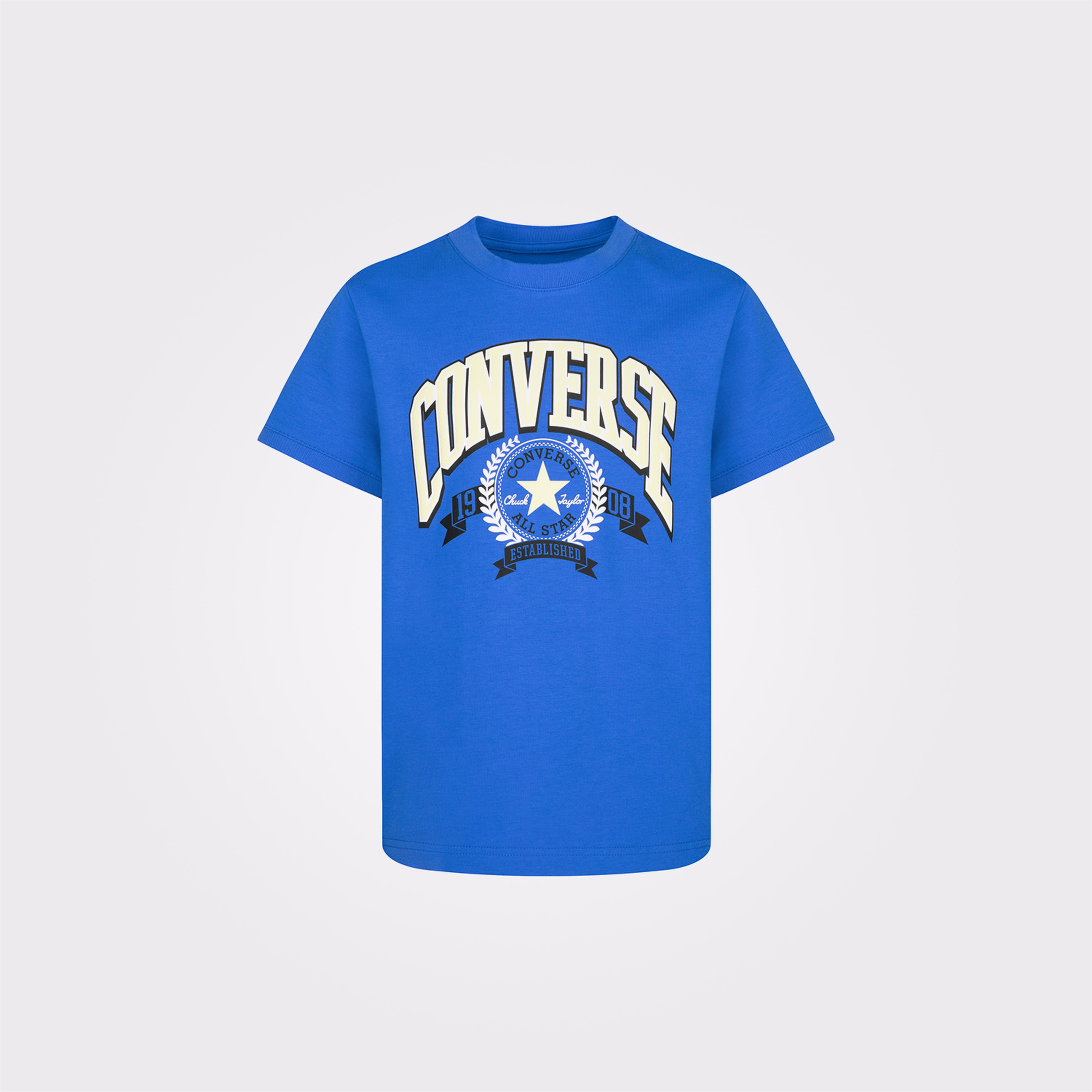 Converse REC Club Fashion Knit Çocuk Mavi T-Shirt