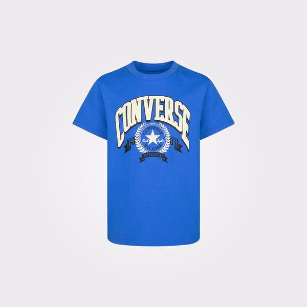 Converse REC Club Fashion Knit Çocuk Mavi T-Shirt