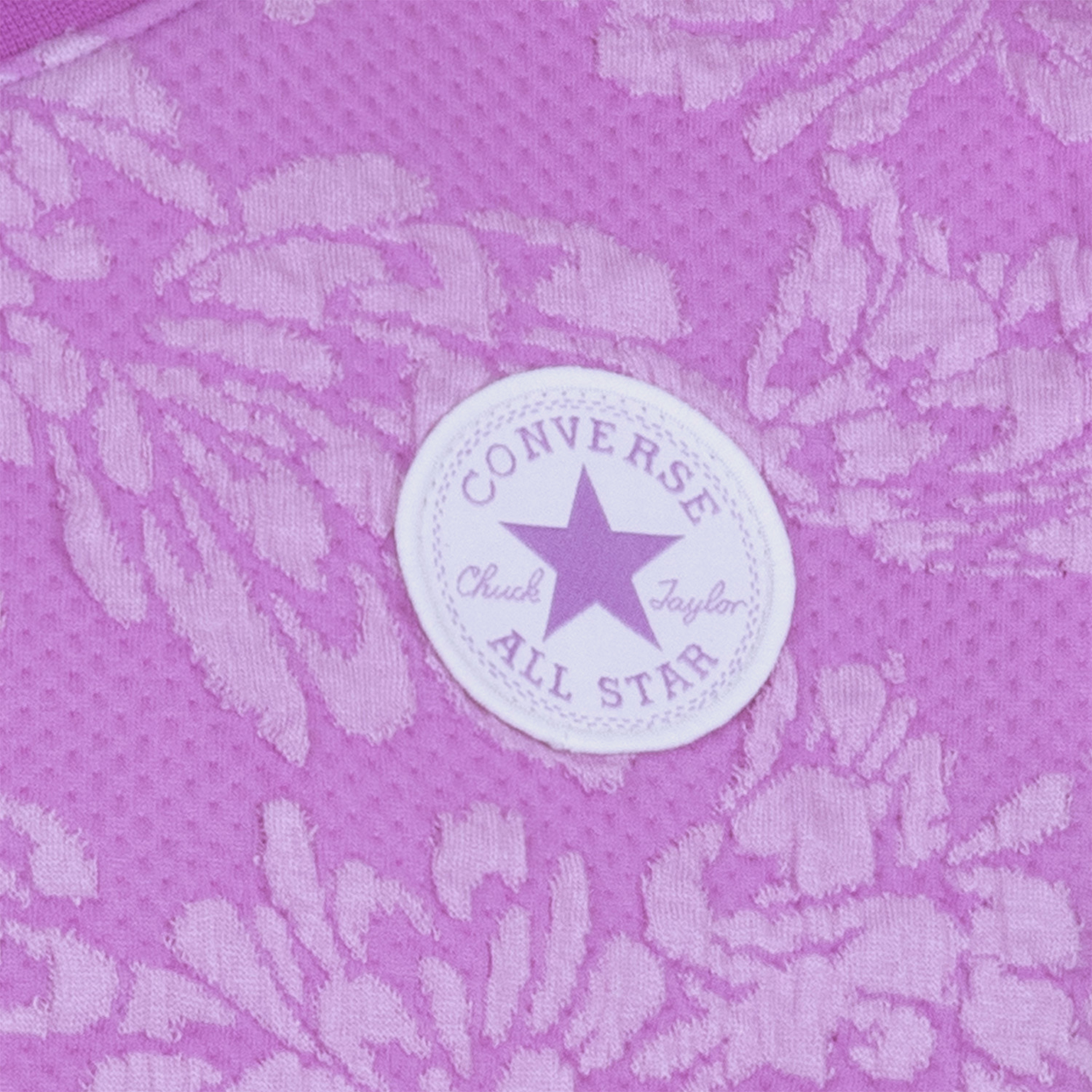 Converse Jacquard Dolman Çocuk Mor T-Shirt