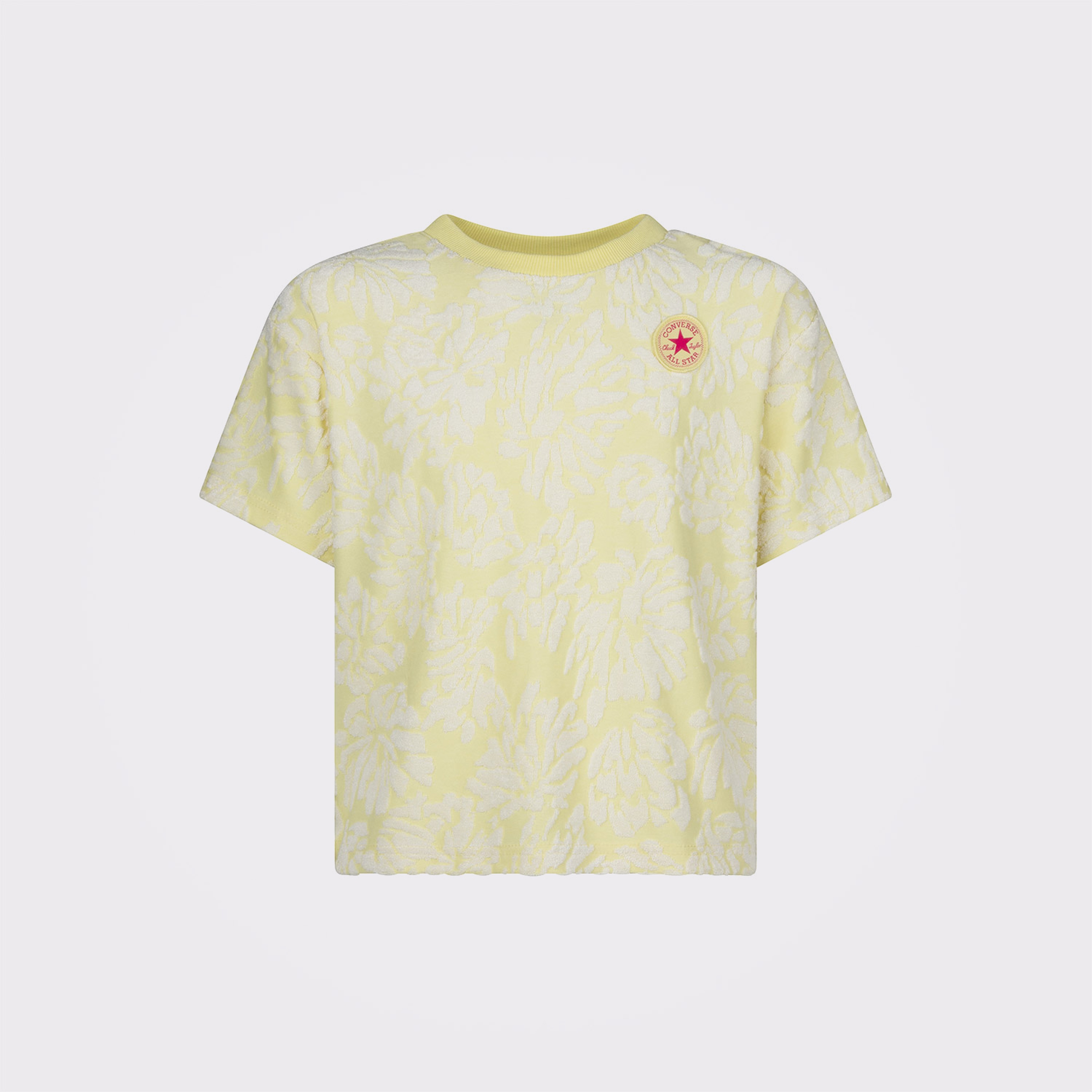 Converse Jacquard Dolman Çocuk Sarı T-Shirt