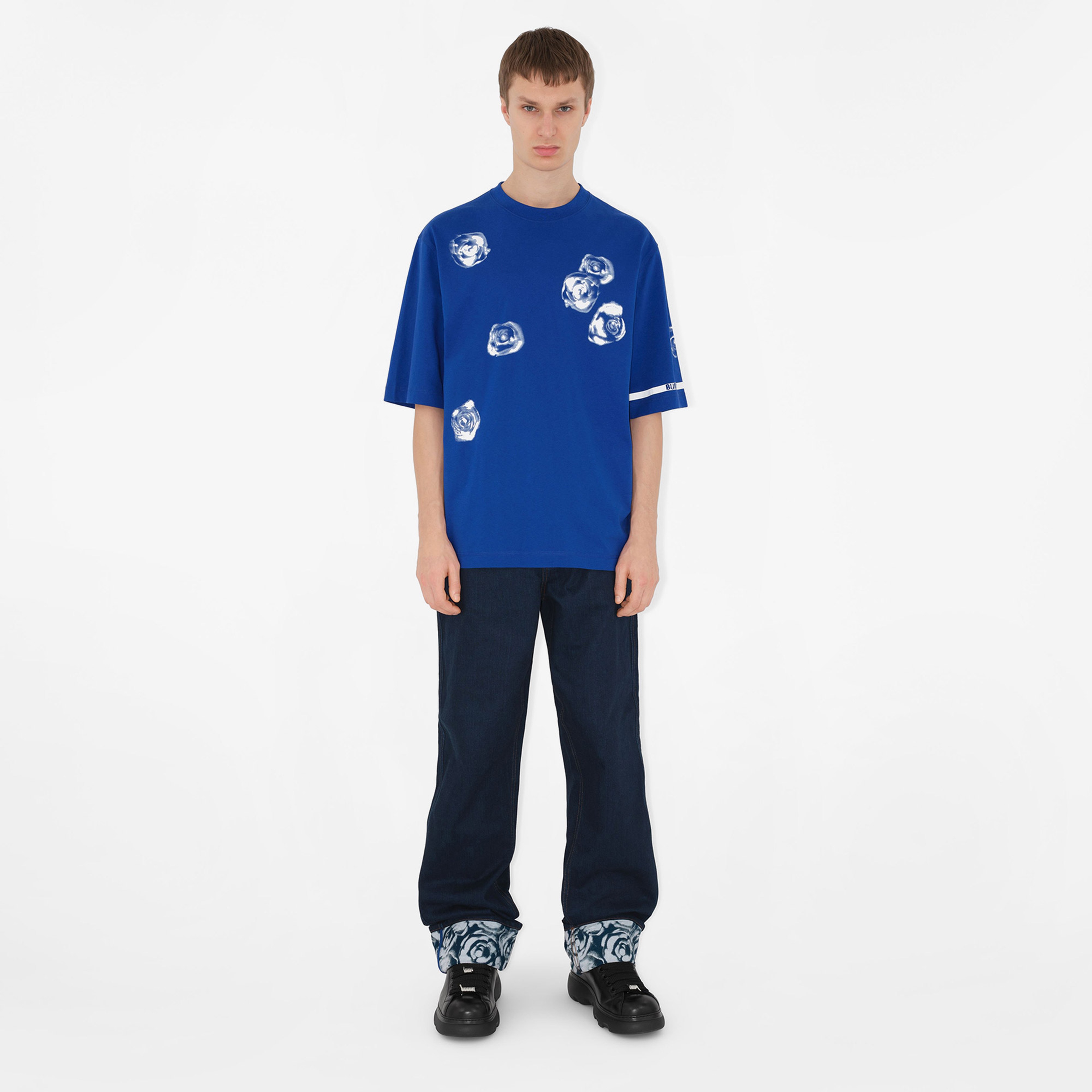 Burberry Erkek Lacivert Tshirt