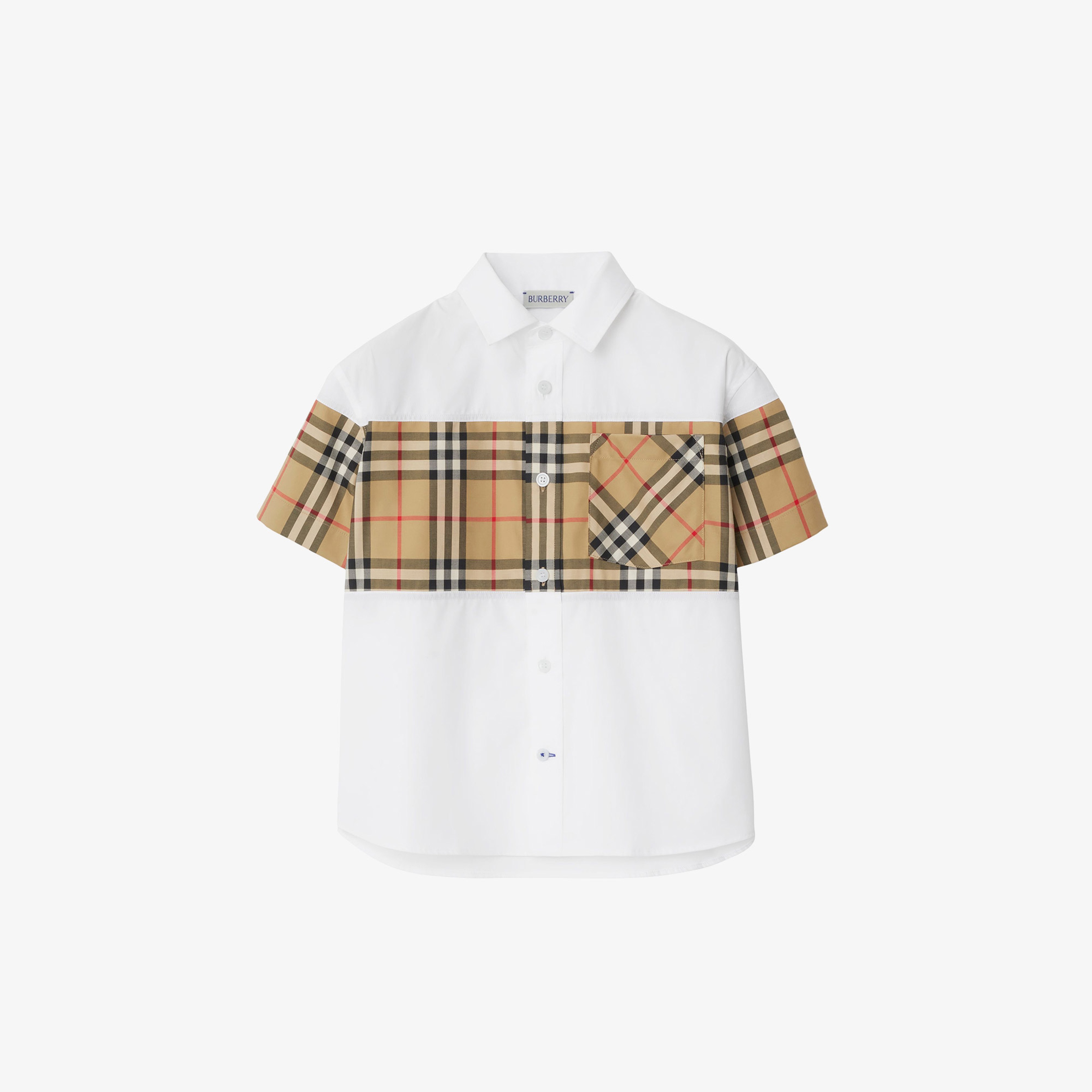 Burberry Çocuk Beyaz Gömlek