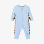 Burberry Çocuk Mavi  Bebek Seti