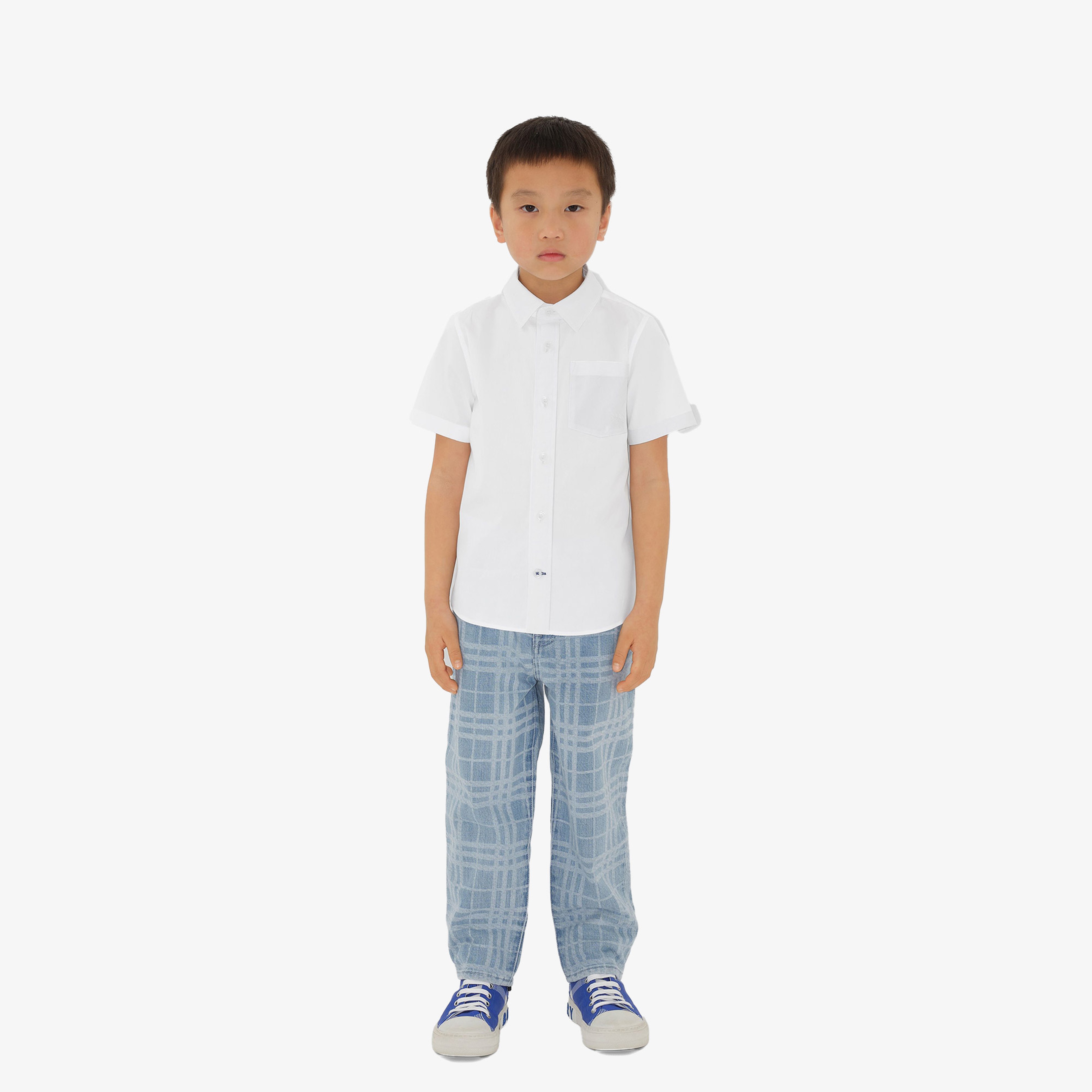 Burberry Çocuk Mavi Pantolon