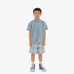 Burberry Çocuk Mavi  Gömlek