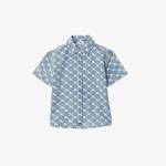 Burberry Çocuk Mavi  Gömlek