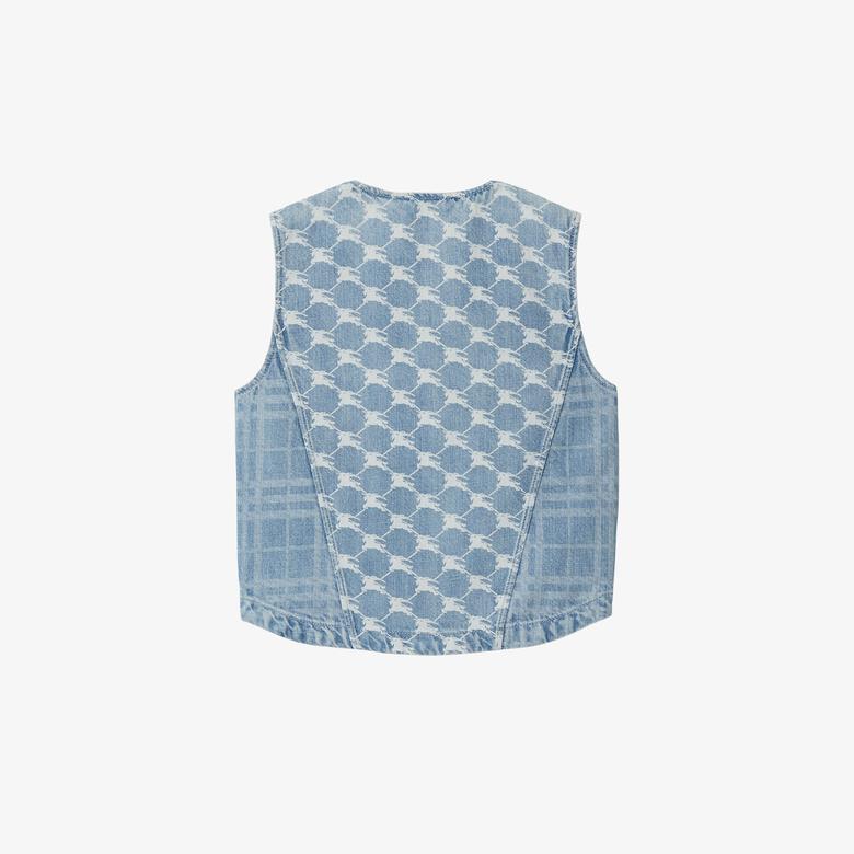 Burberry Çocuk Mavi  Yelek