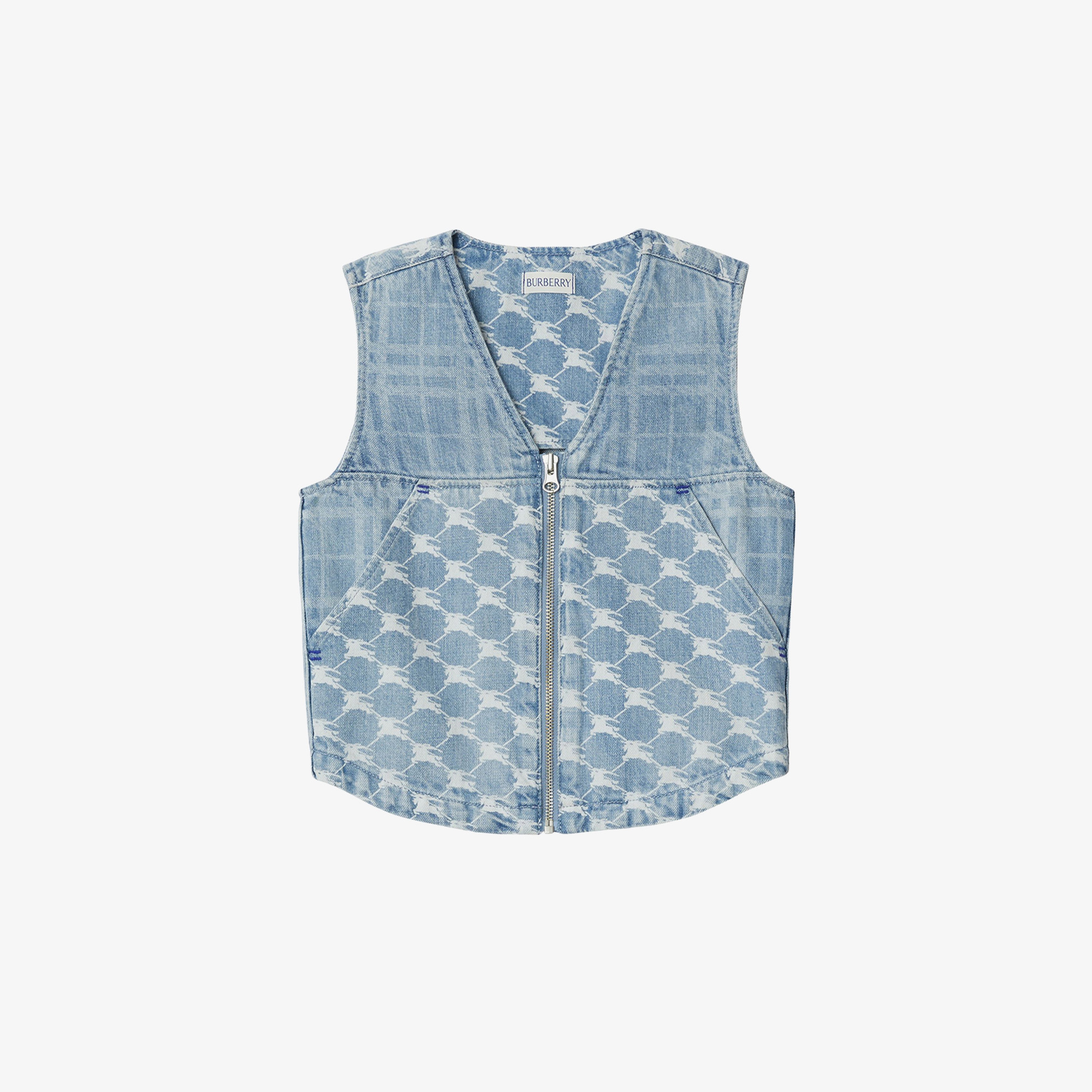 Burberry Çocuk Mavi  Yelek