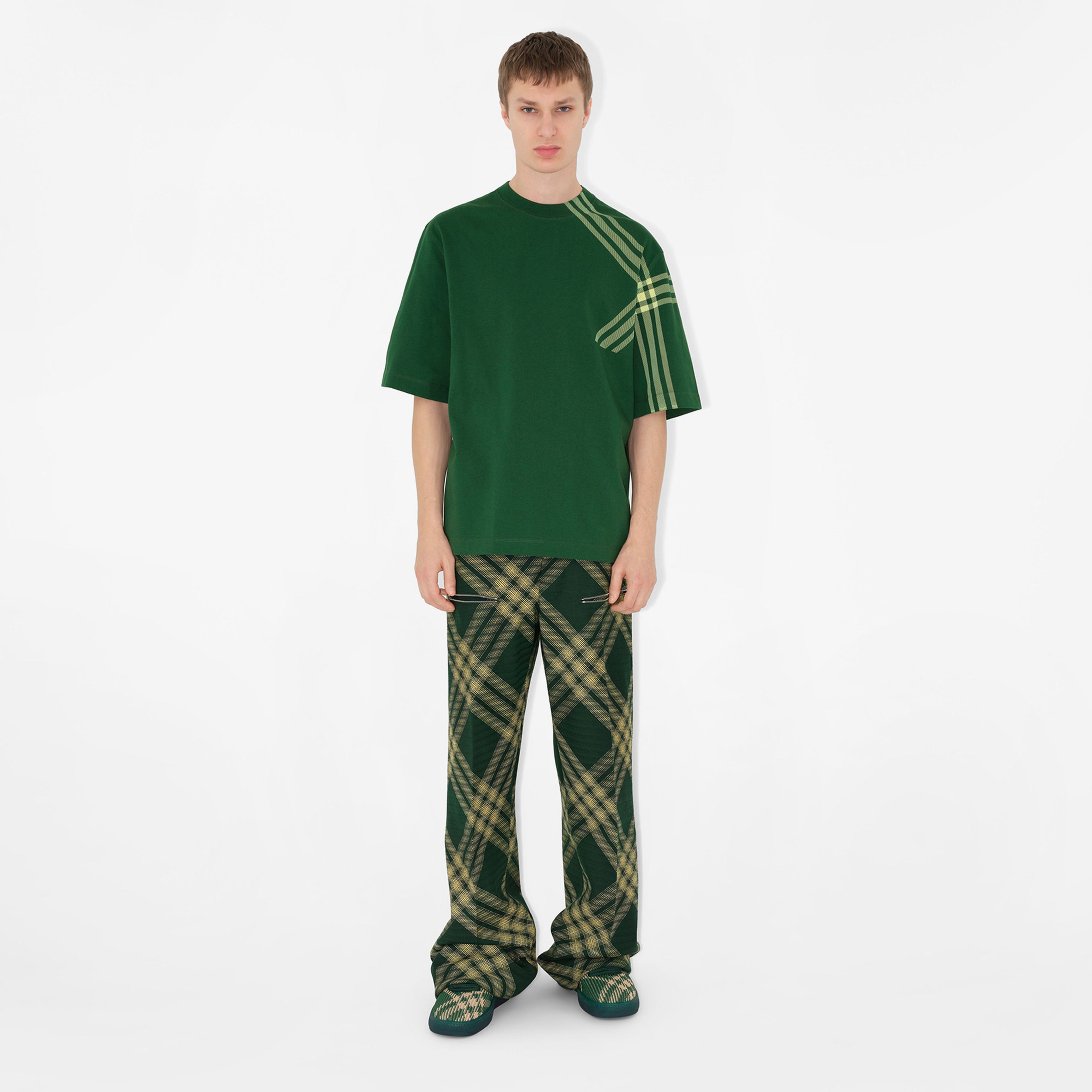 Burberry Erkek Yeşil Tshirt