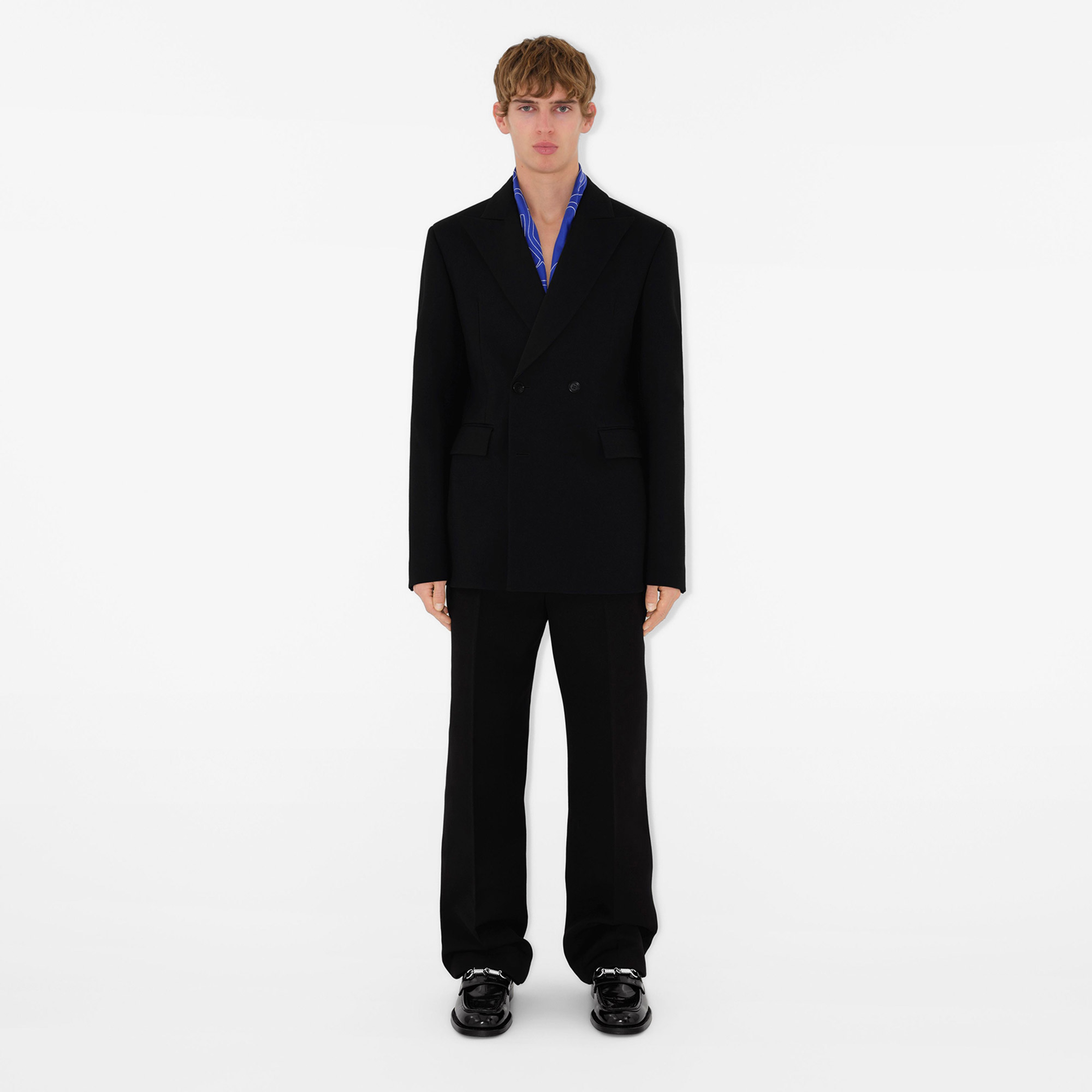 Burberry Unisex Lacivert Eşarp