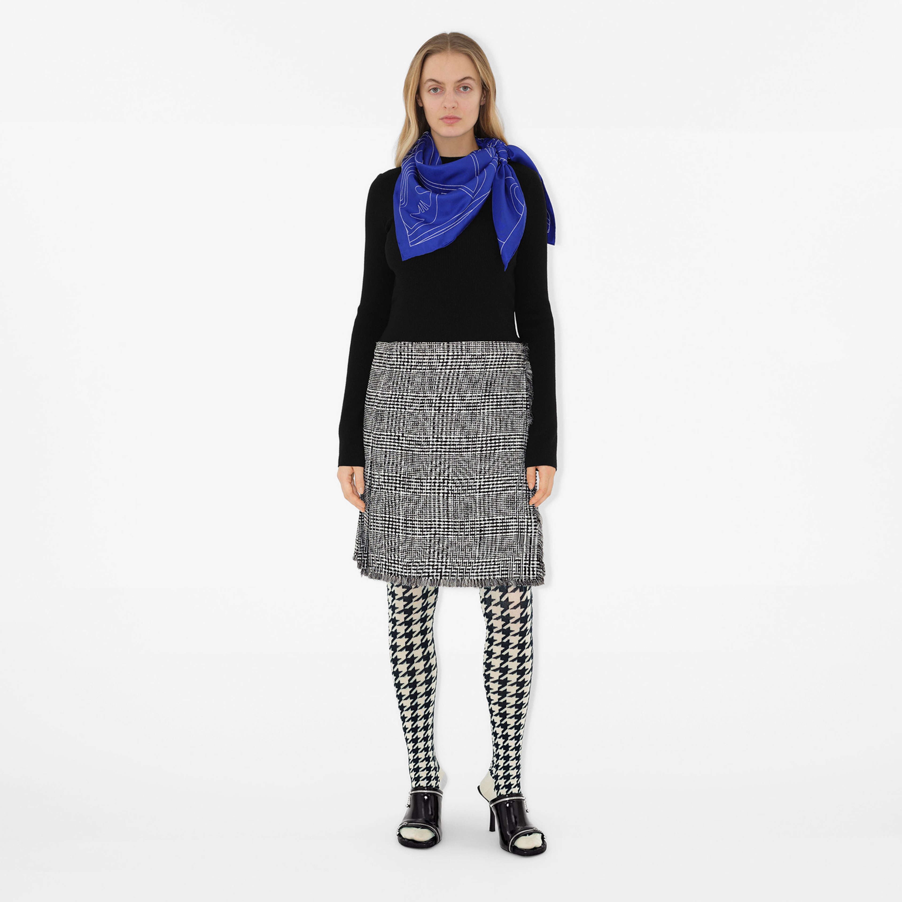 Burberry Unisex Lacivert Eşarp