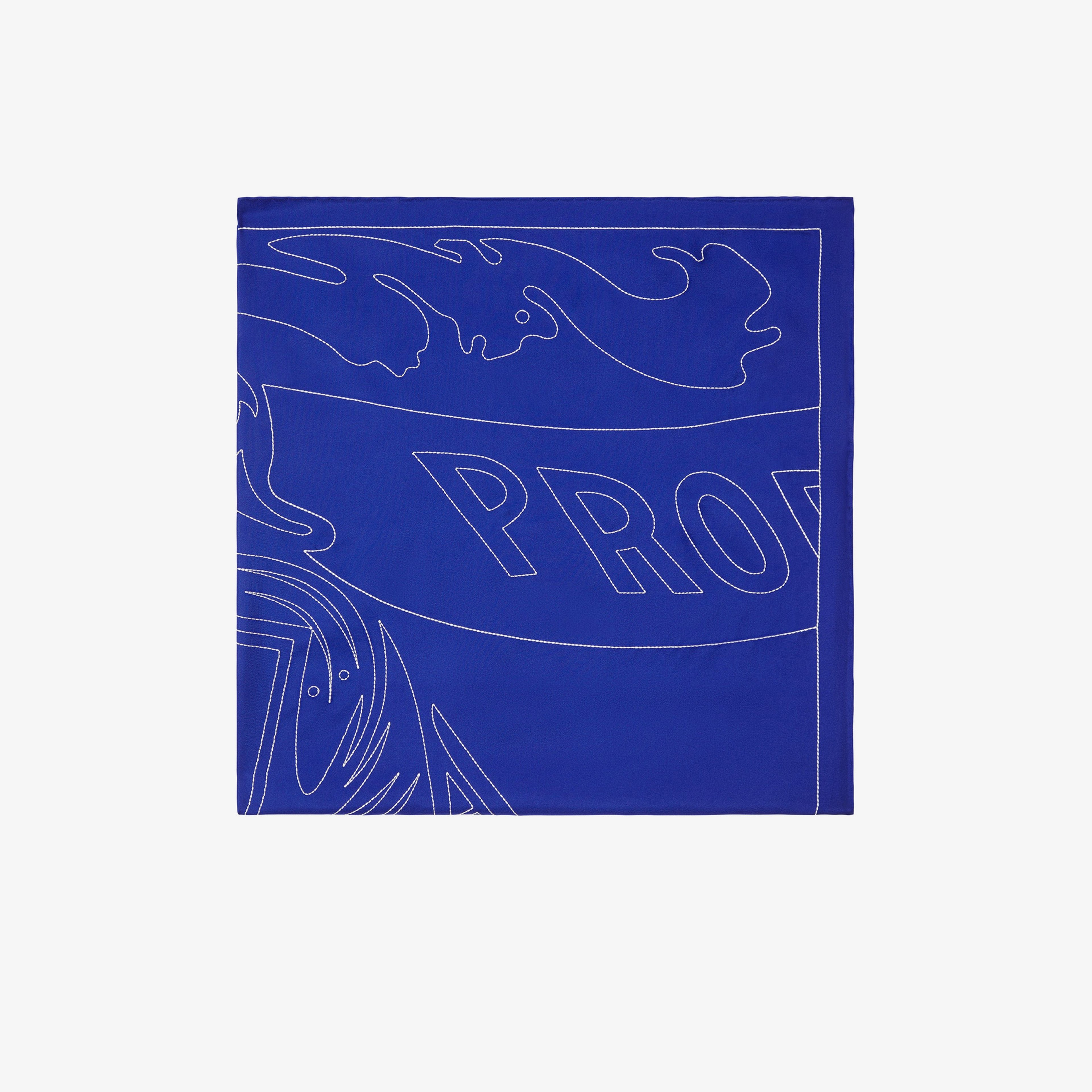 Burberry Unisex Lacivert Eşarp