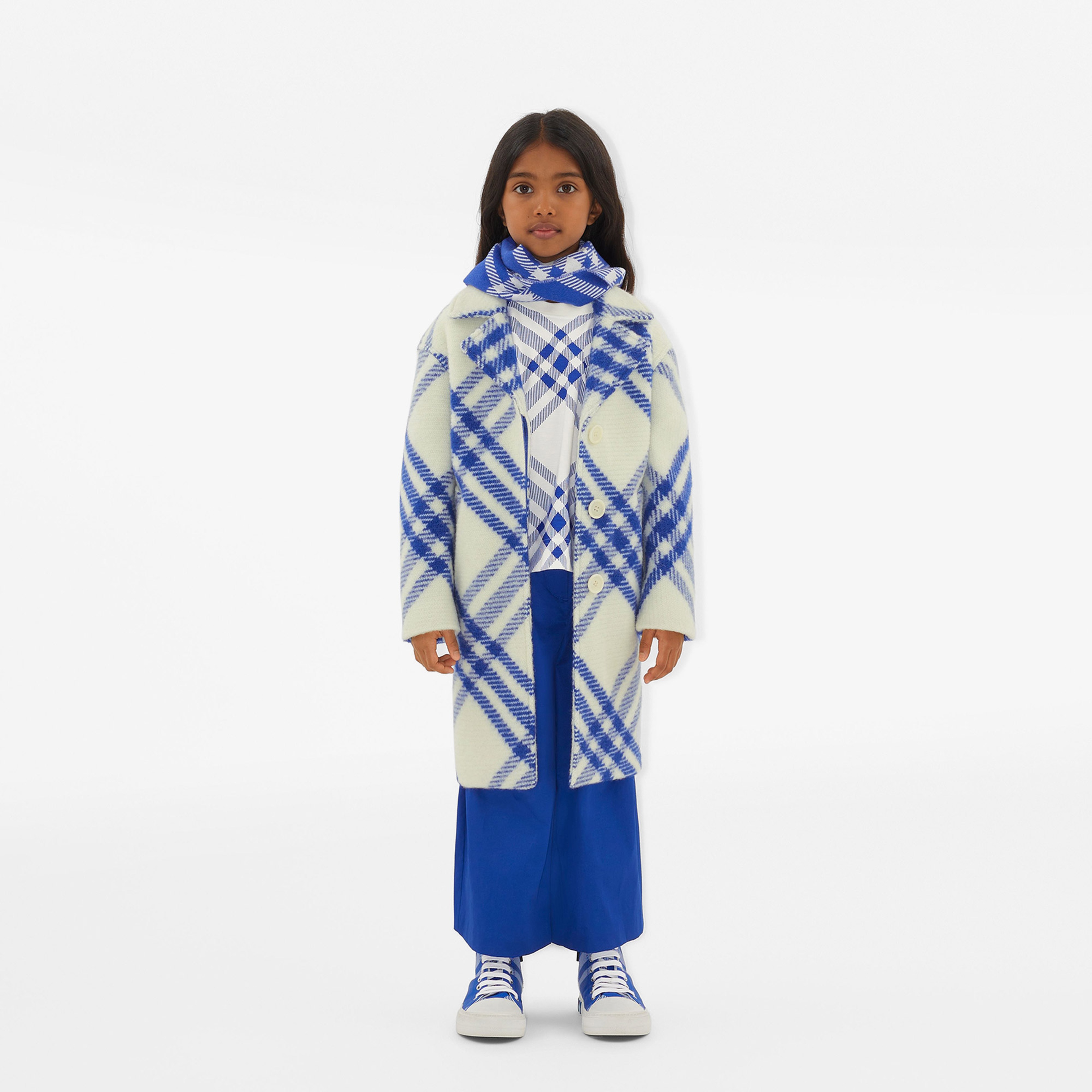 Burberry Çocuk Mavi Kaban