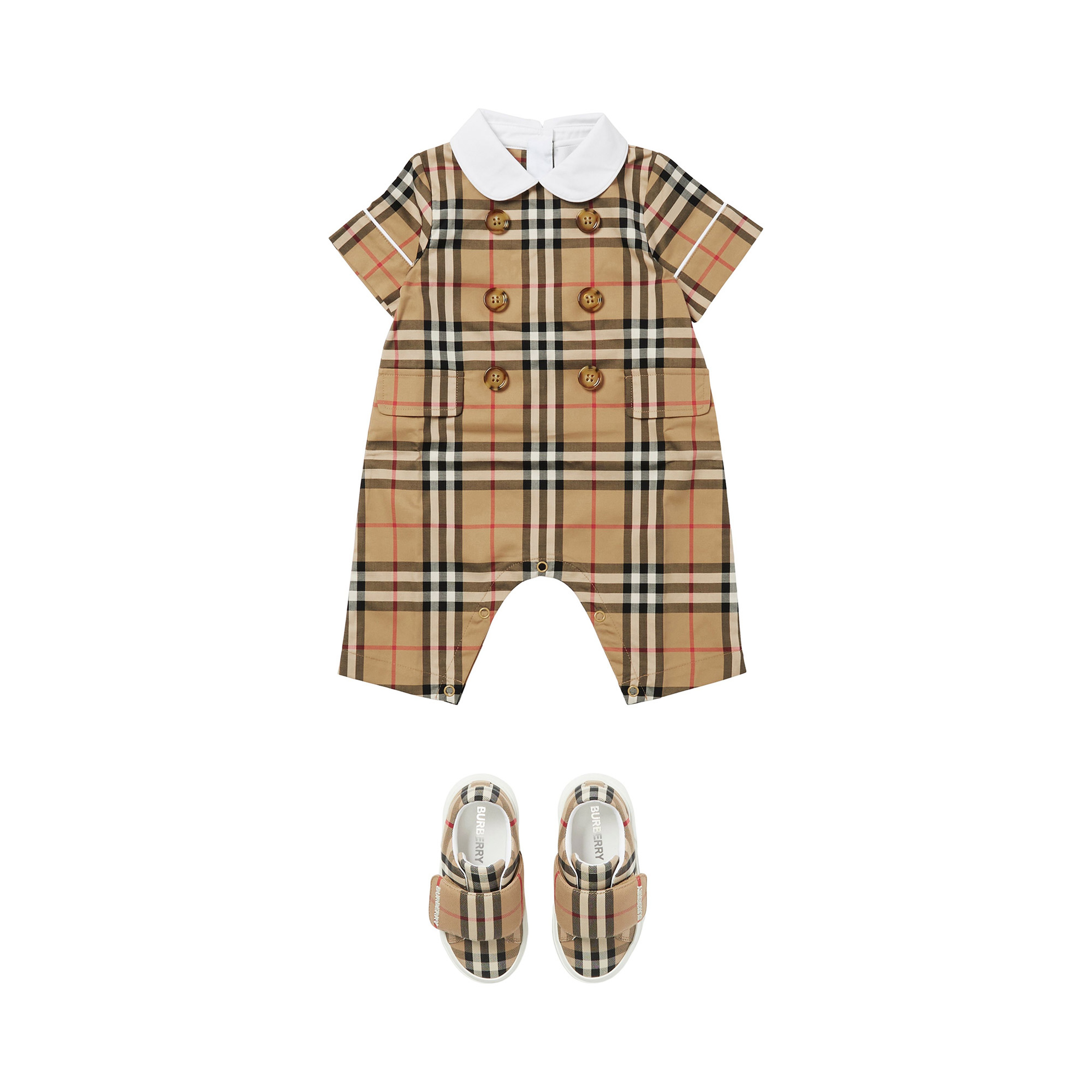 Burberry Çocuk Bej Çocuk Tulumu