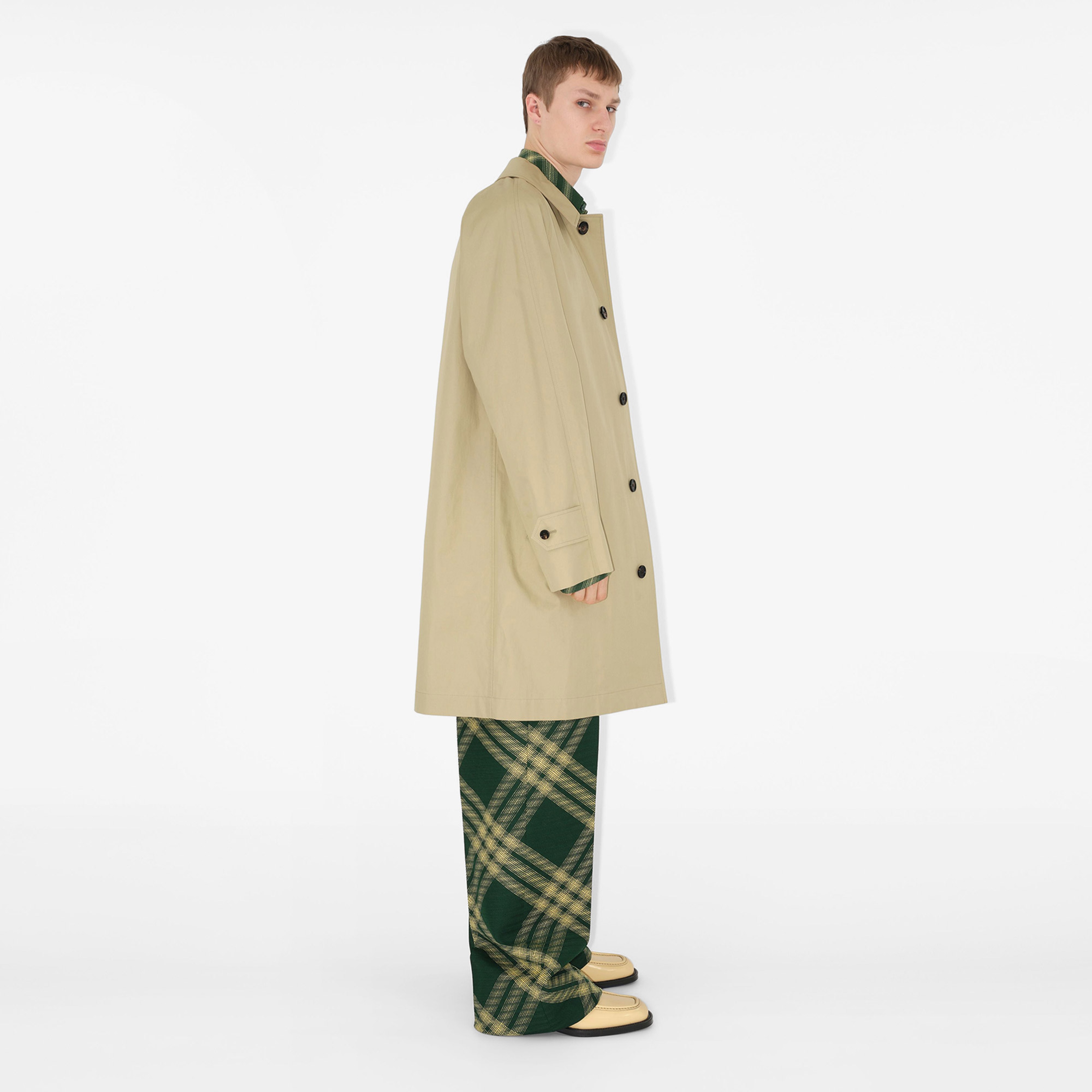 Burberry Erkek Bej Pardesü