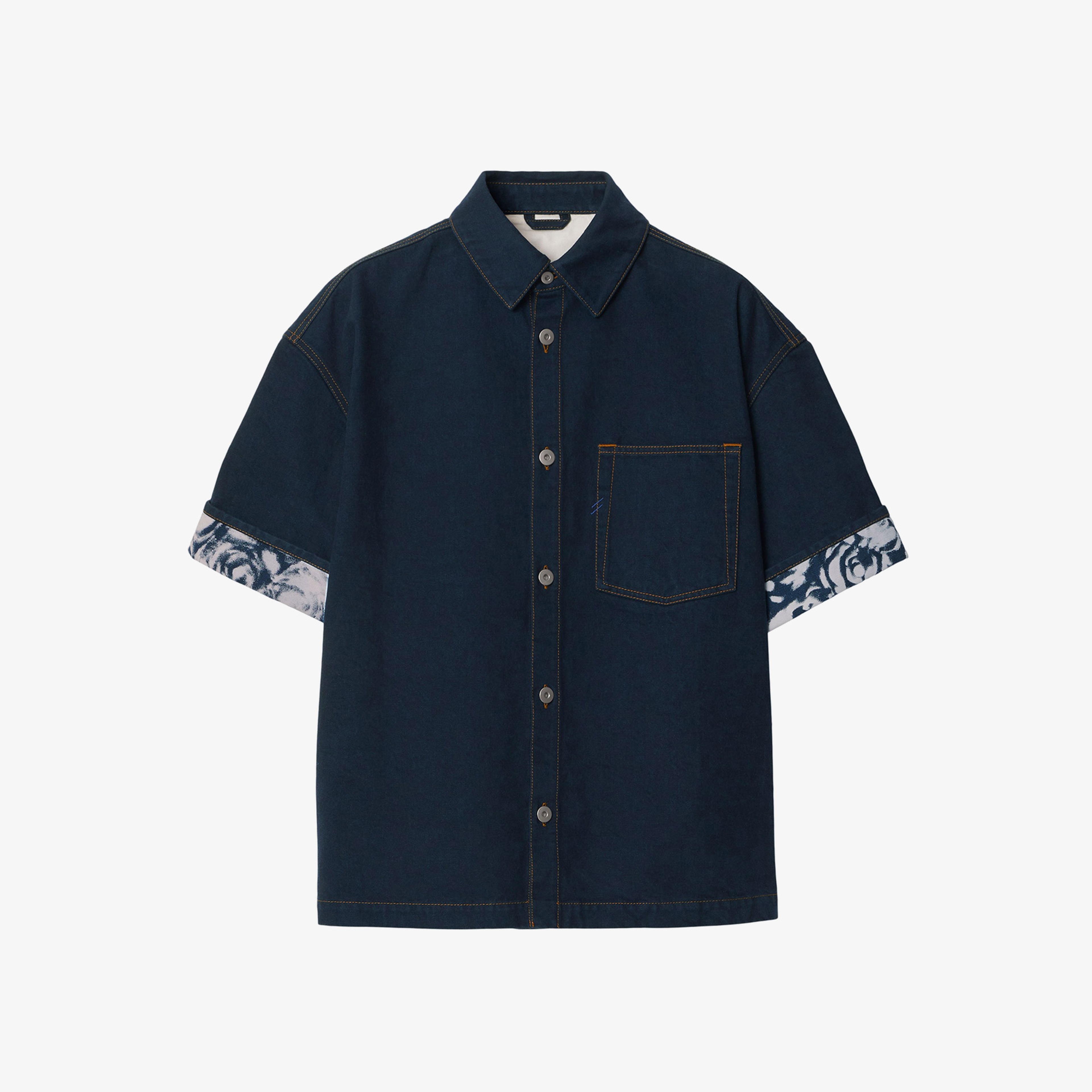 Burberry Erkek Lacivert Gömlek