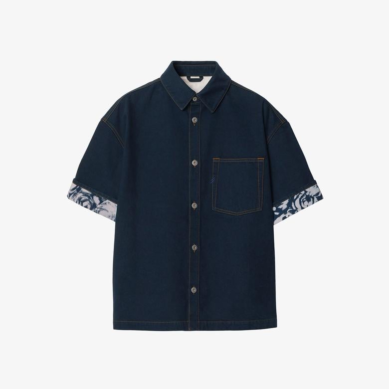 Burberry Erkek Lacivert Gömlek