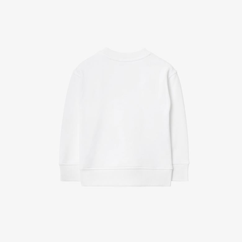 Burberry Çocuk Beyaz Sweatshirt