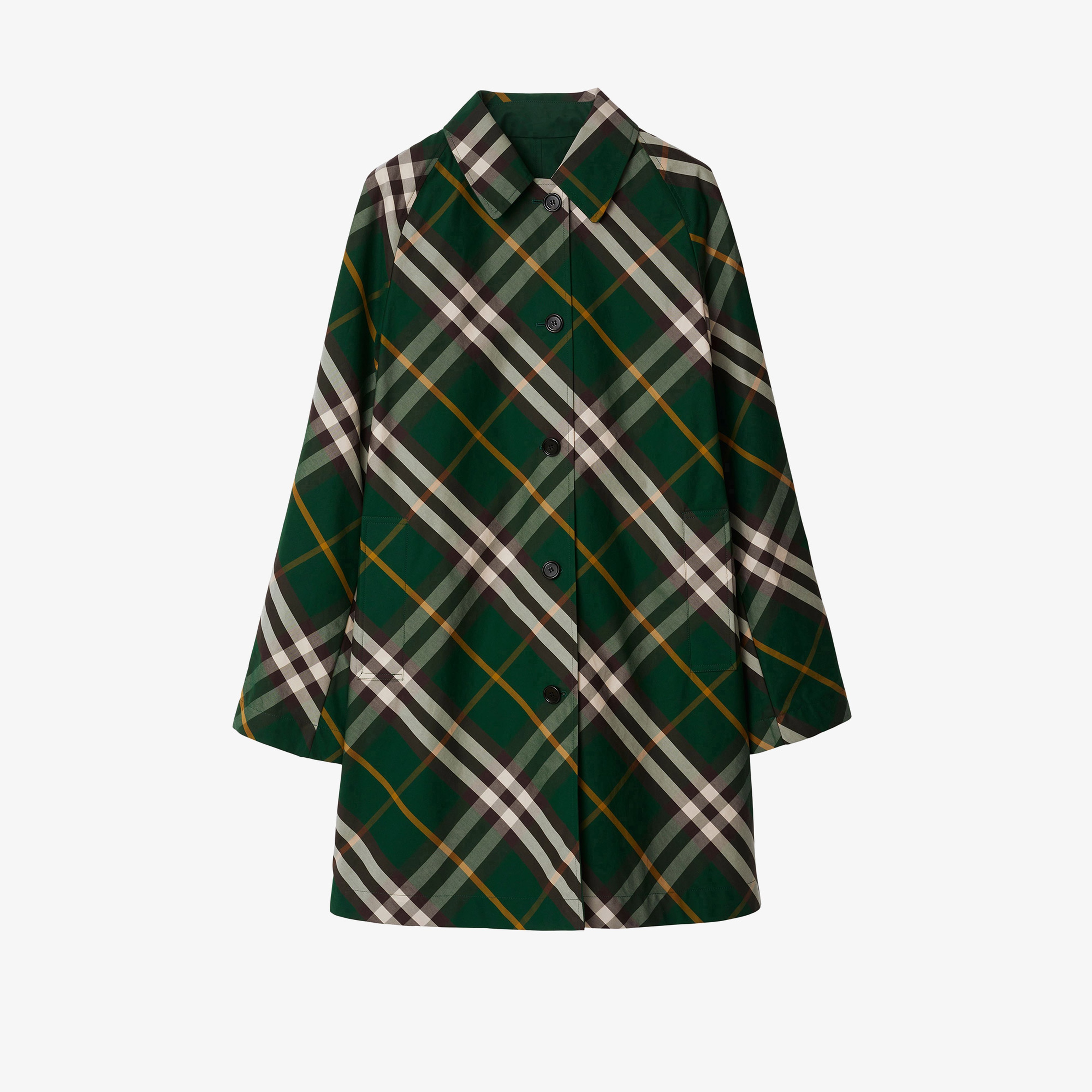 Burberry Erkek Yeşil Pardesü