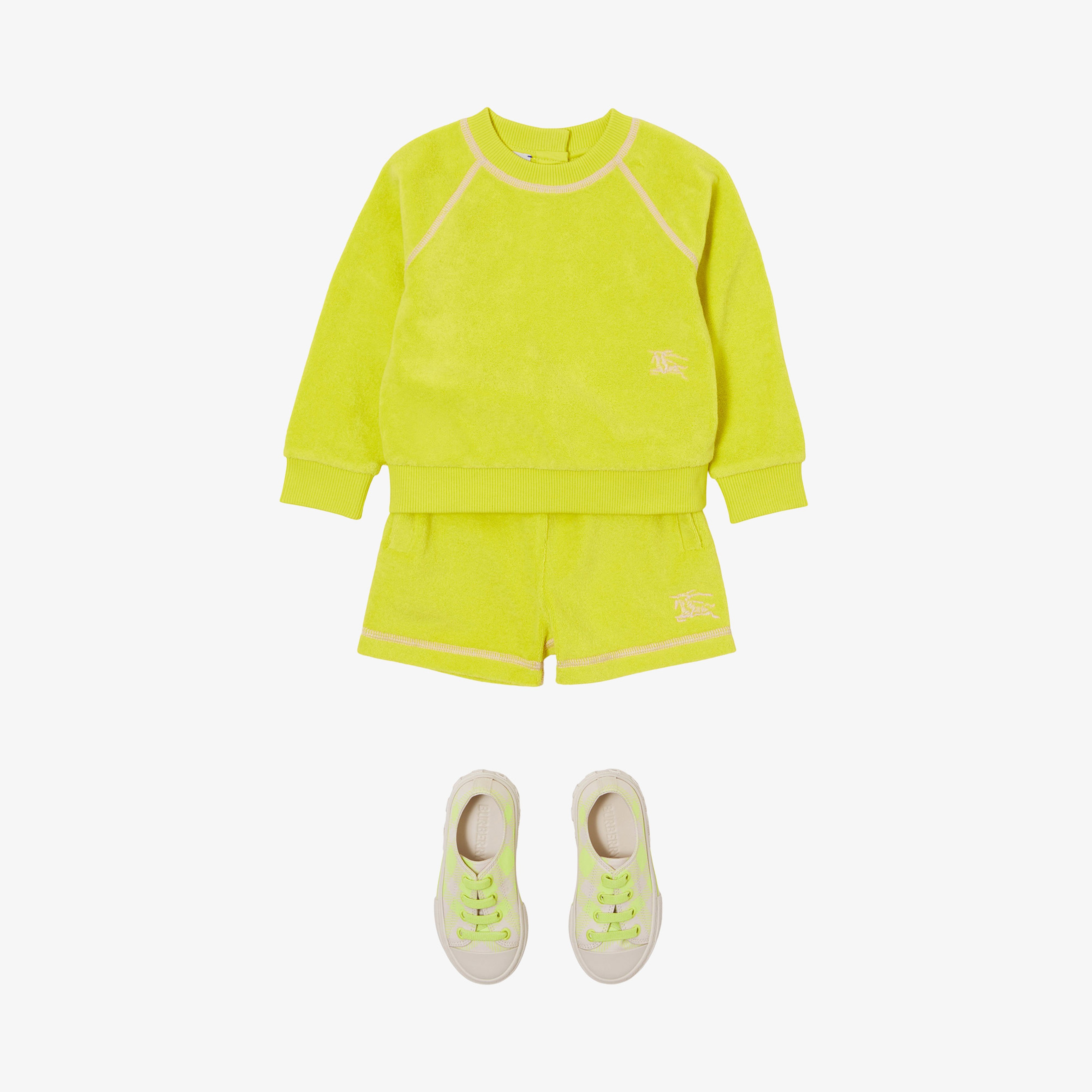 Burberry Çocuk Sarı Şort