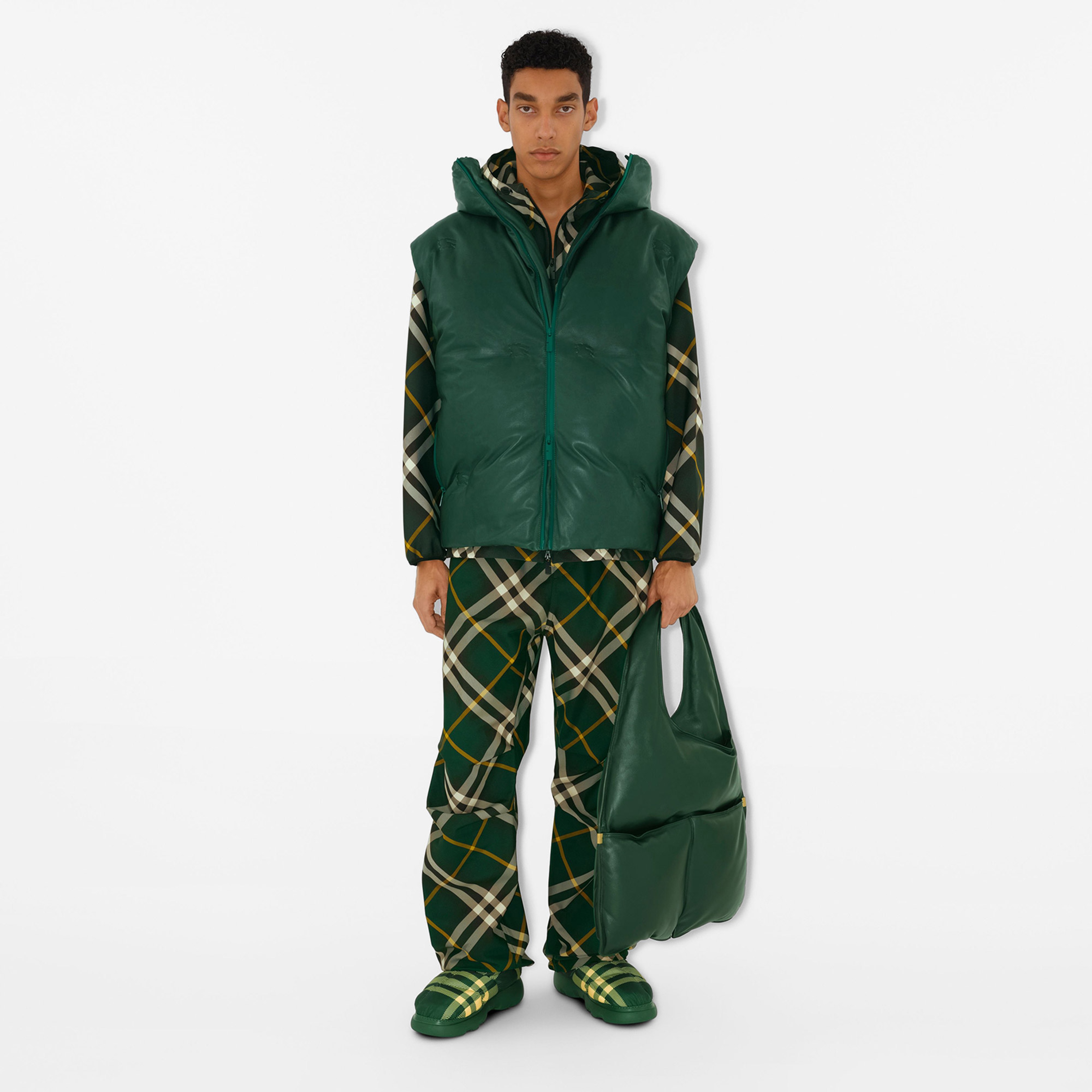 Burberry Erkek Yeşil Pantolon