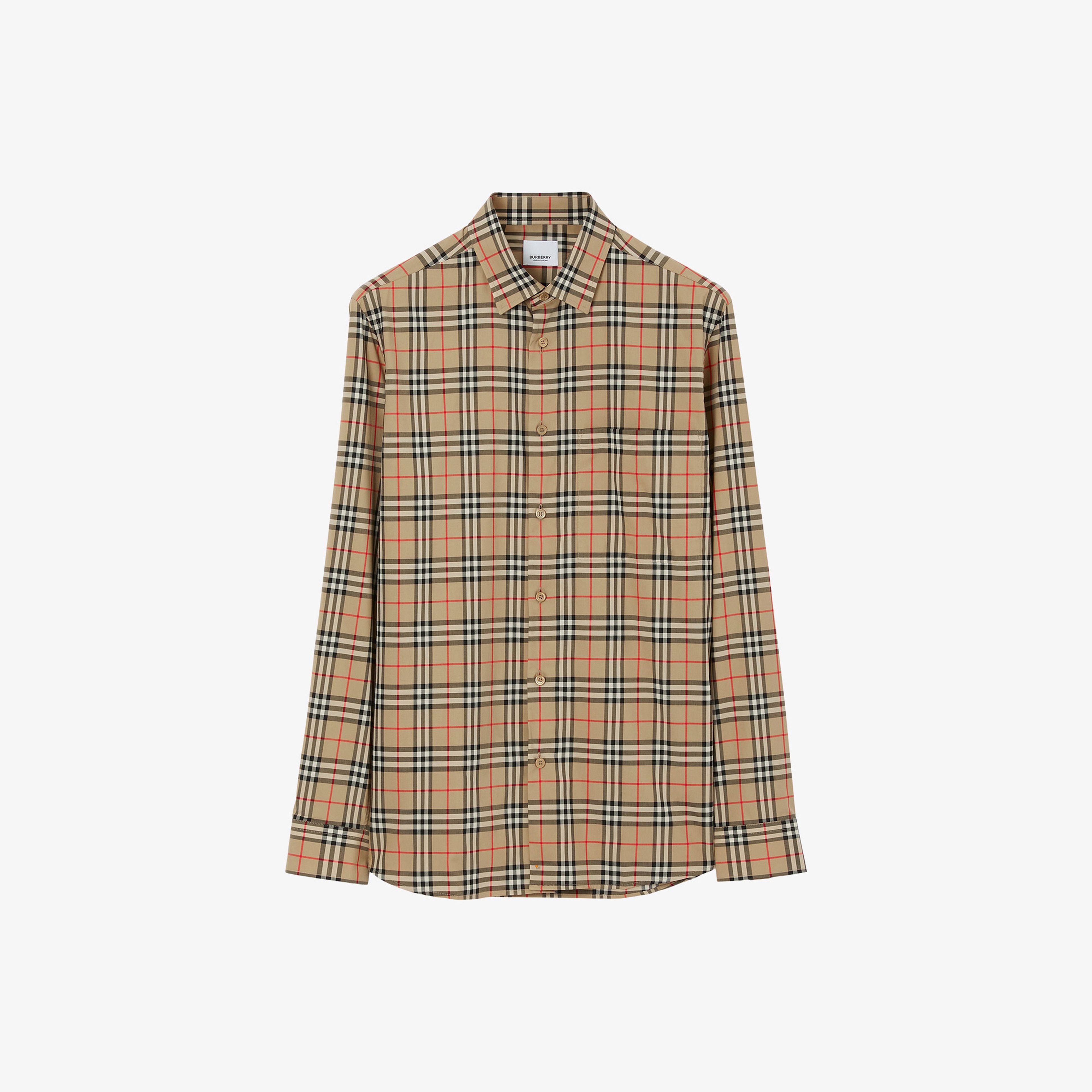 Burberry Erkek Bej Gömlek