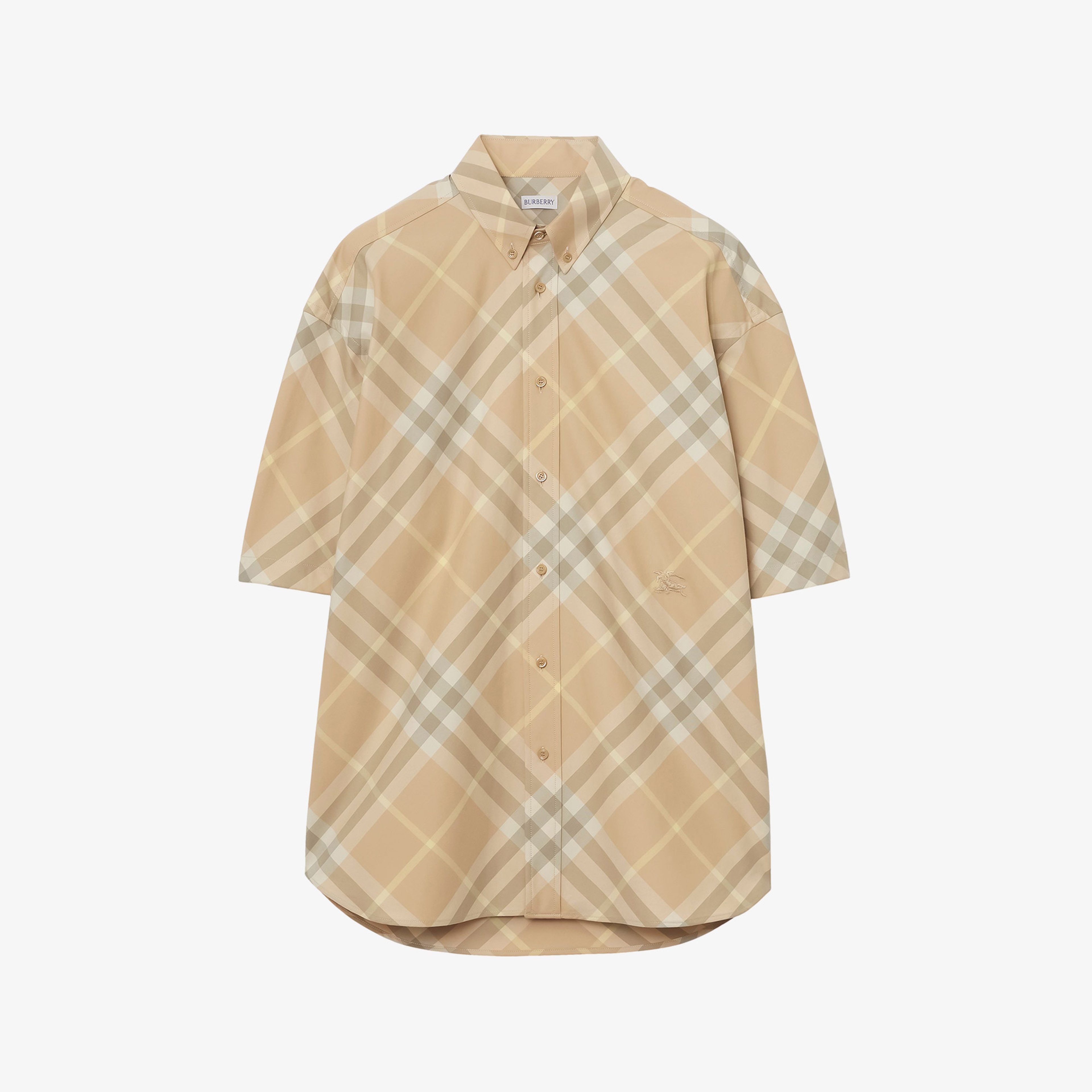 Burberry Erkek Bej Gömlek