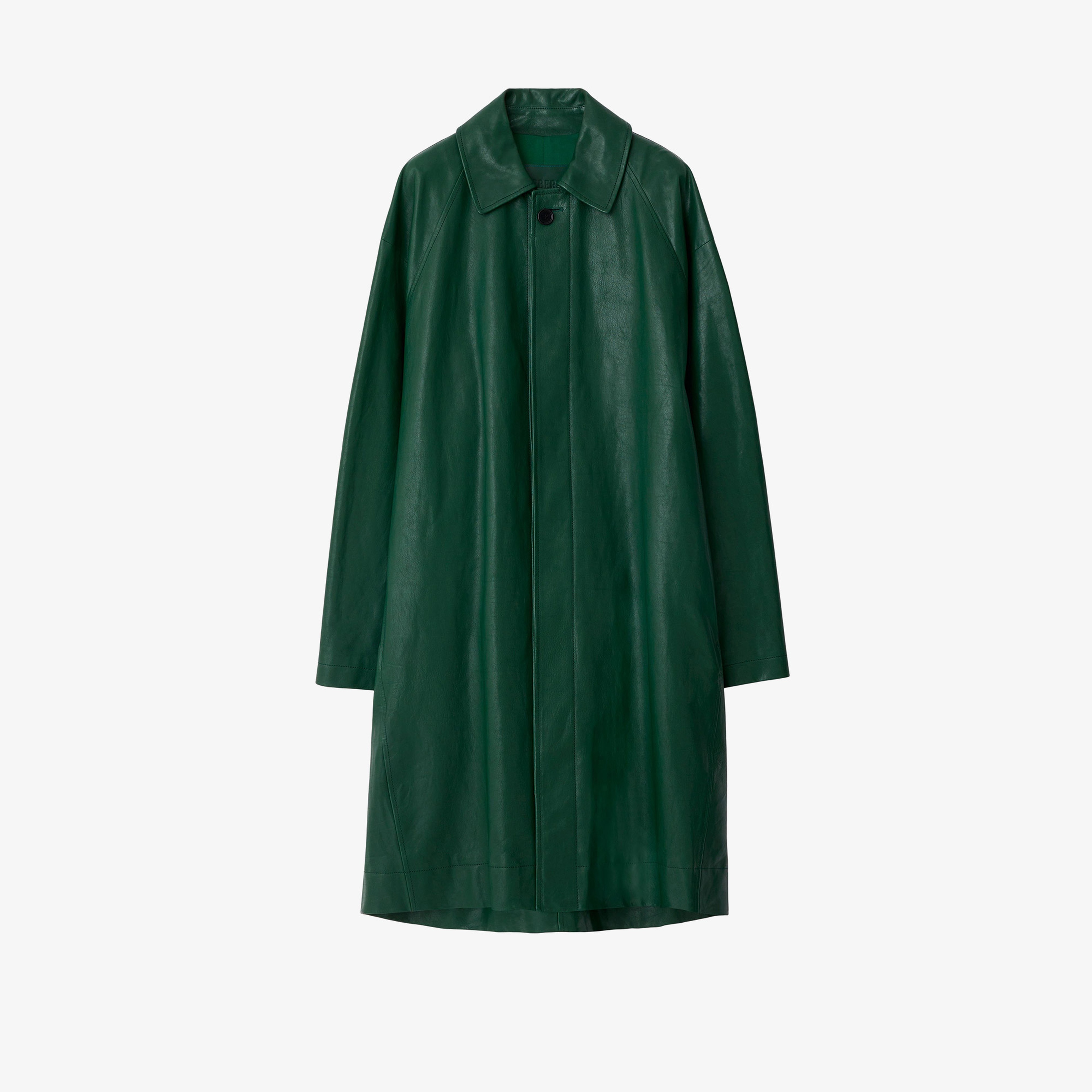 Kadın Yeşil Deri Mont