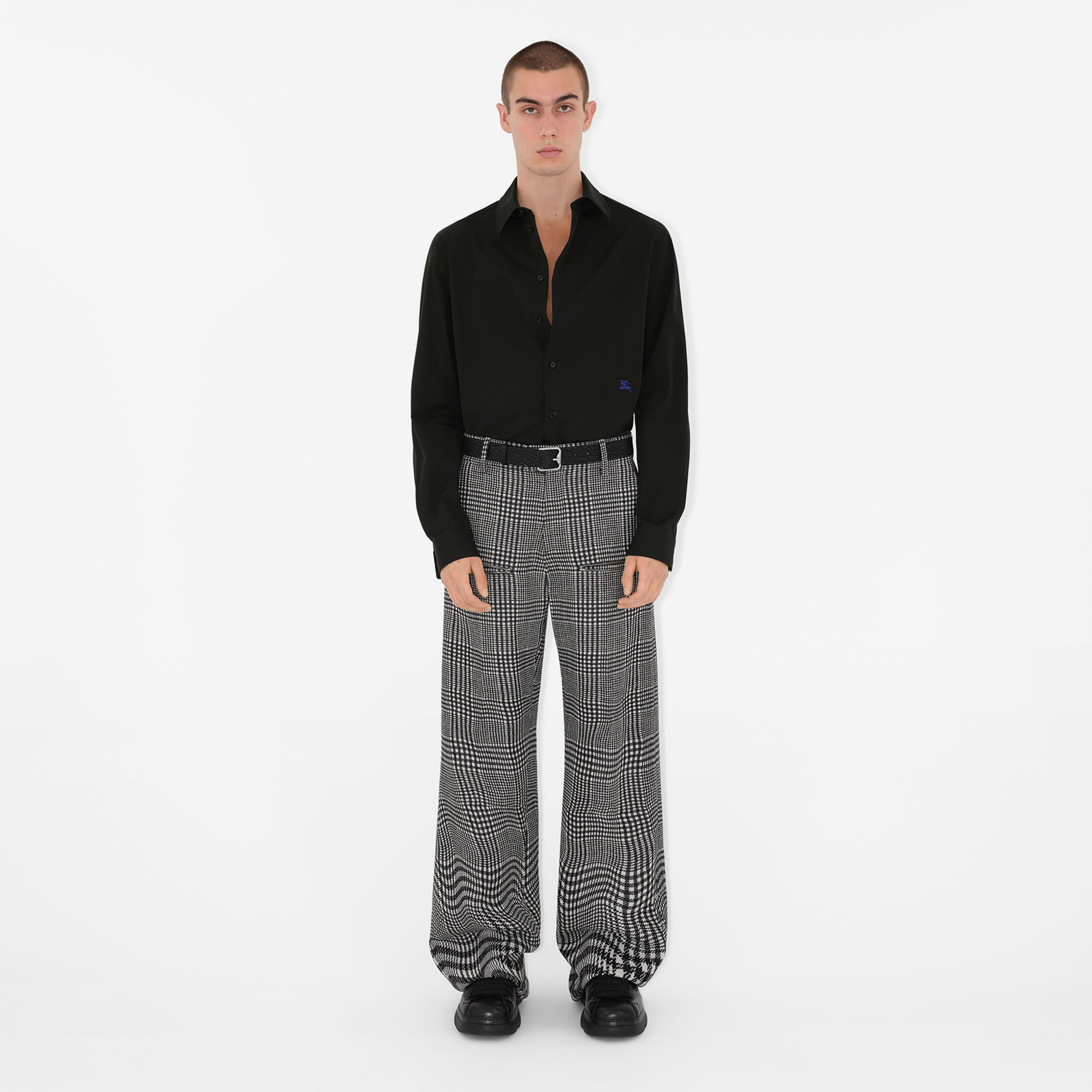 Burberry Erkek Siyah Gömlek