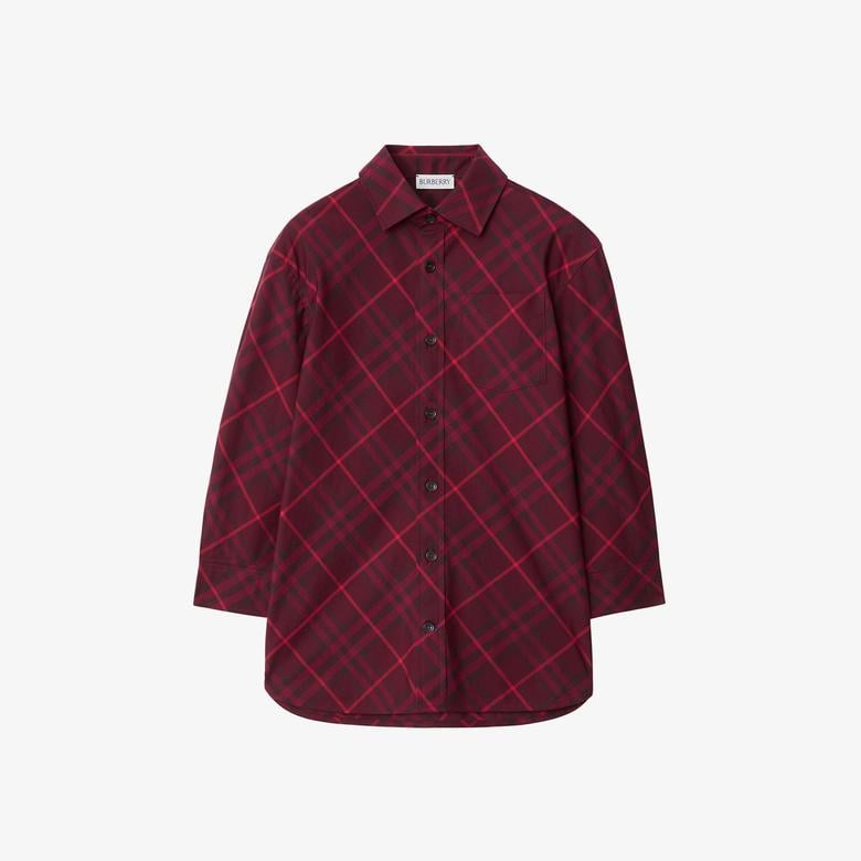 Burberry Çocuk Bordo Gömlek
