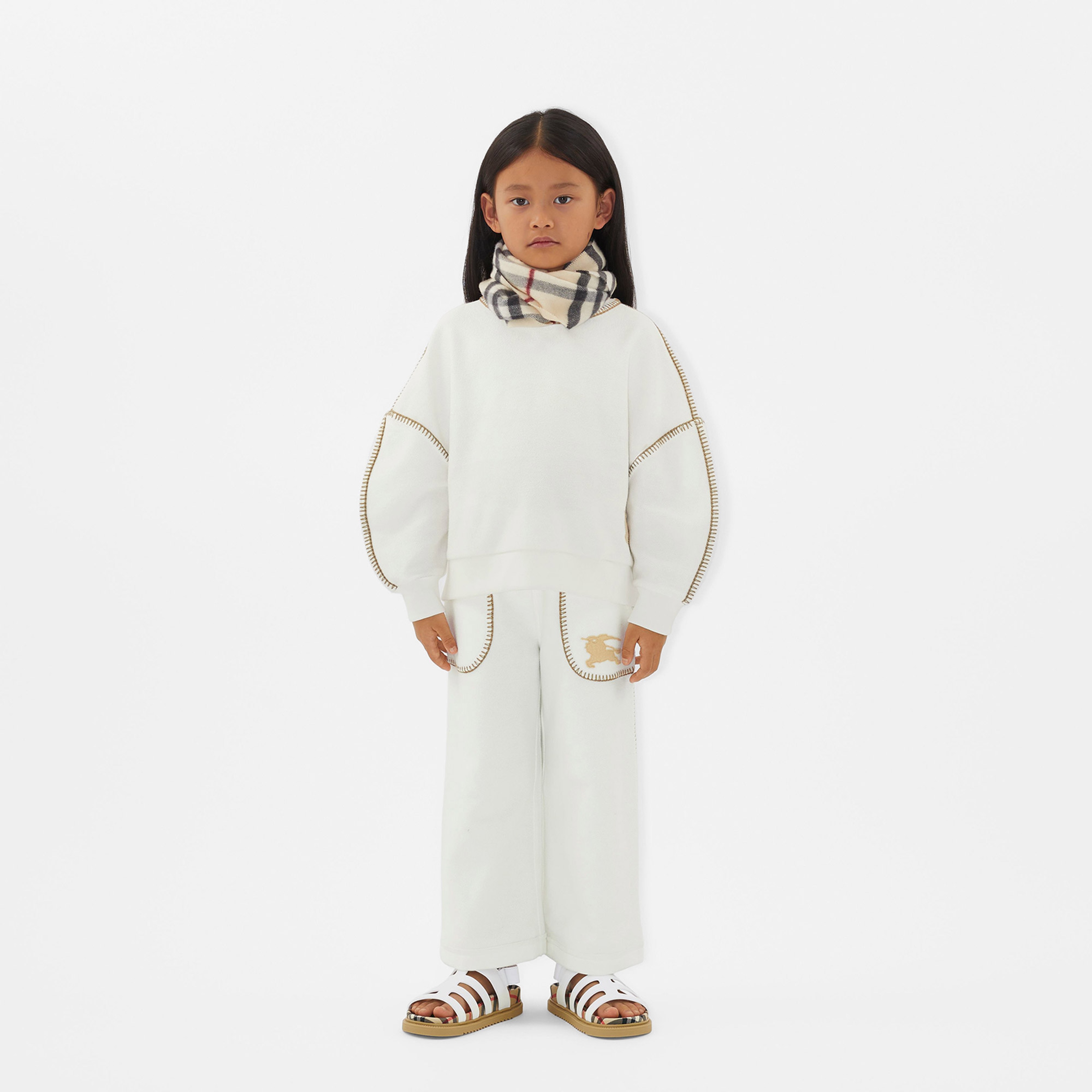 Burberry Çocuk Beyaz Sweatshirt