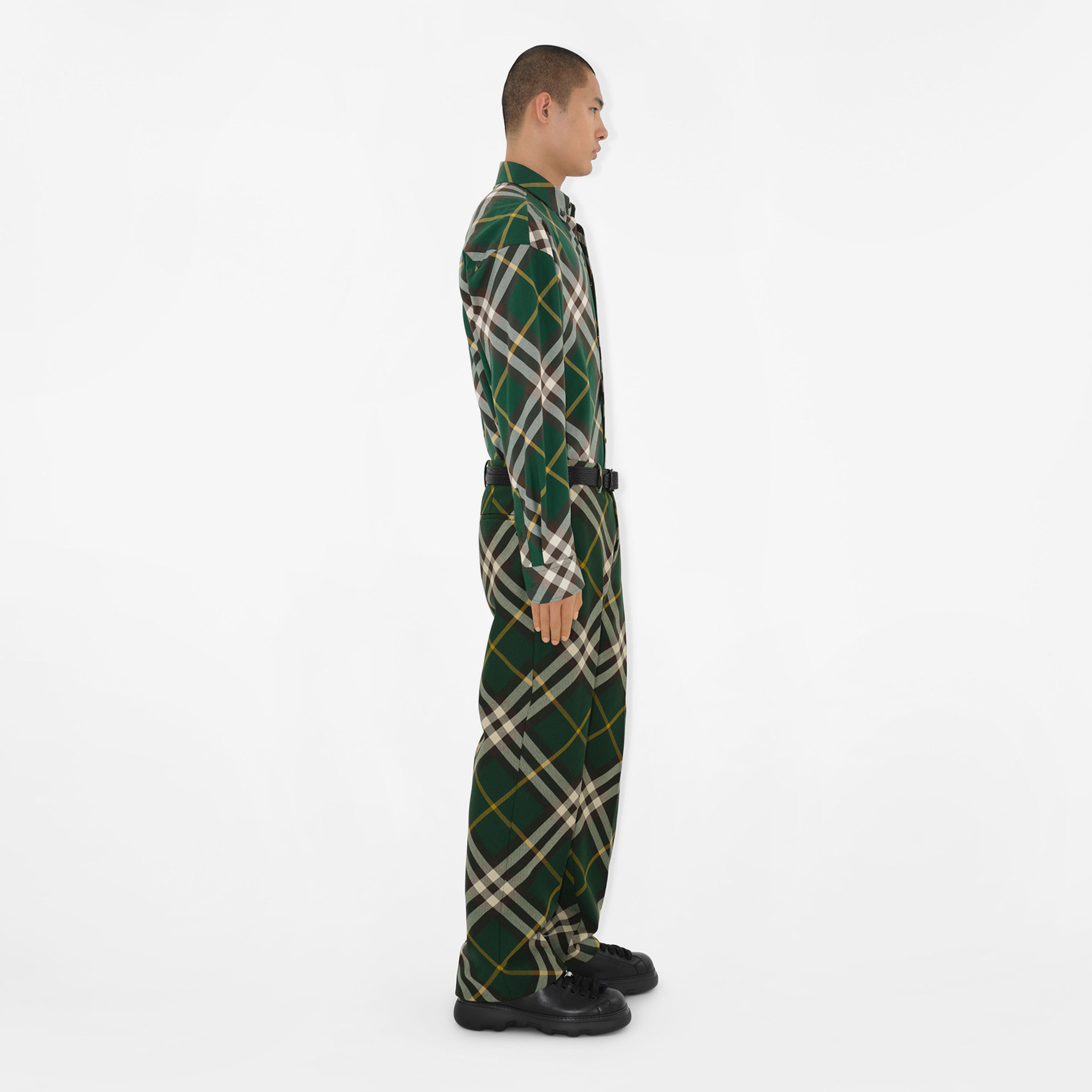 Burberry Erkek Yeşil Gömlek