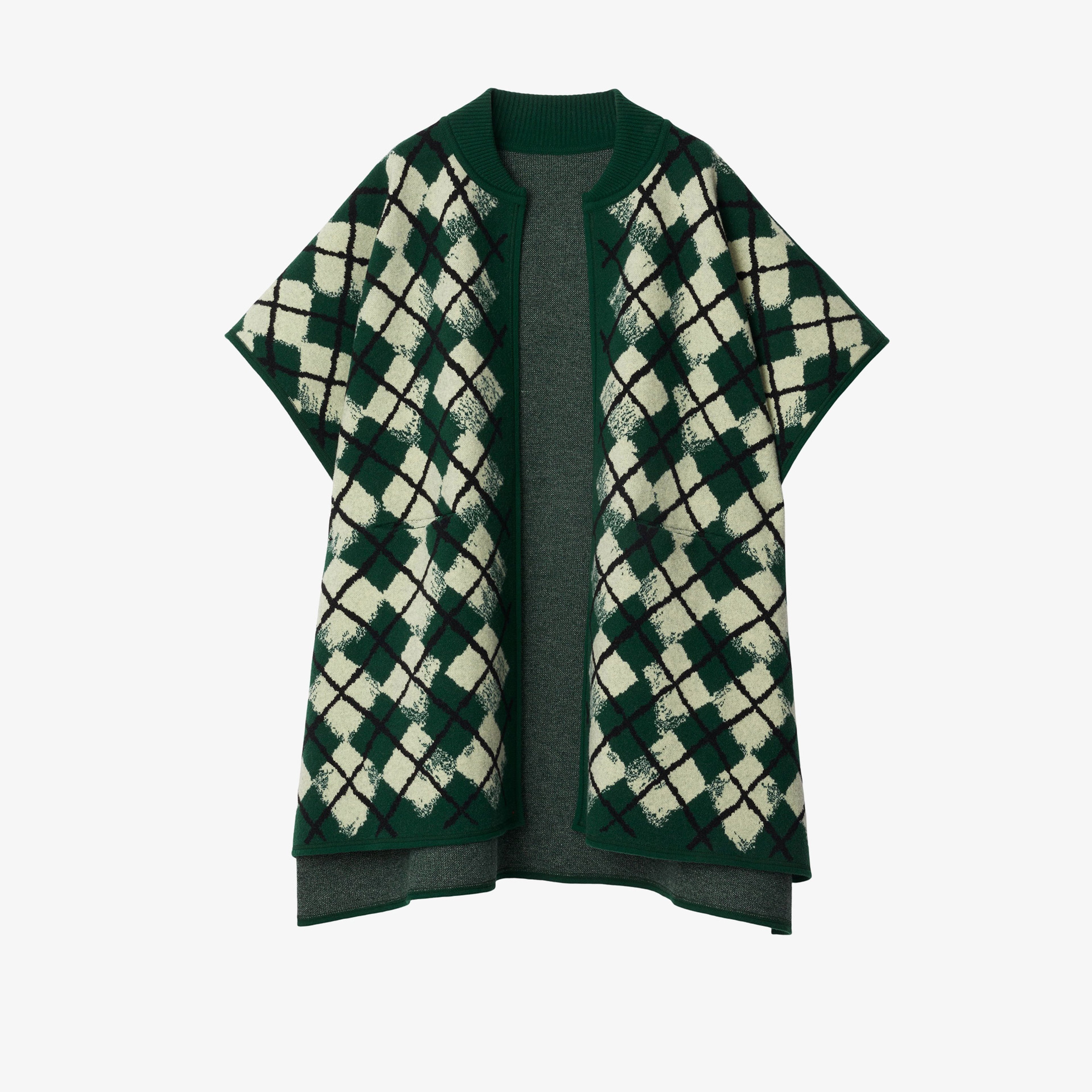 Burberry Unisex Yeşil Panço