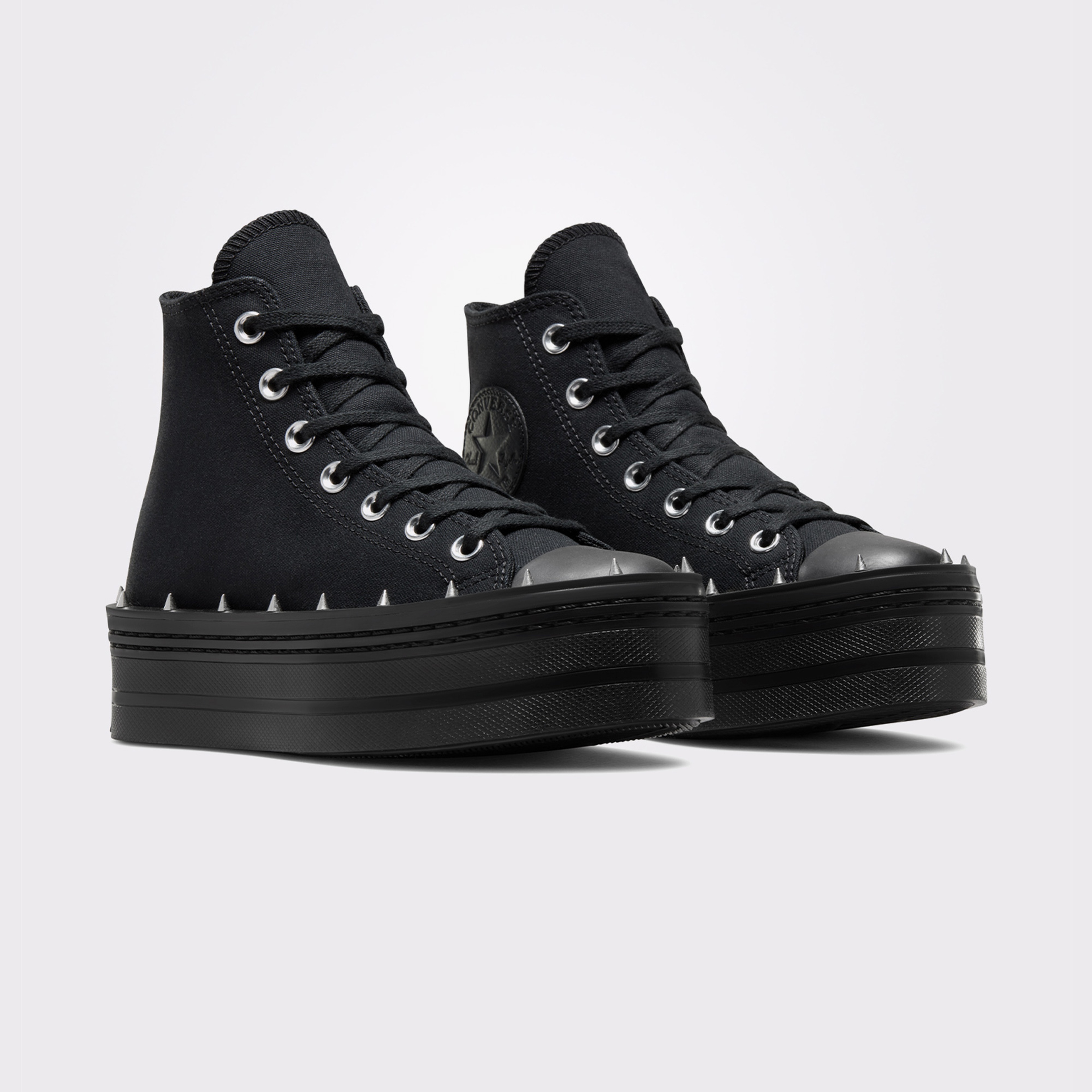 Converse Chuck Taylor All Star Modern Lift Platform Studded Kadın Siyah Sneaker