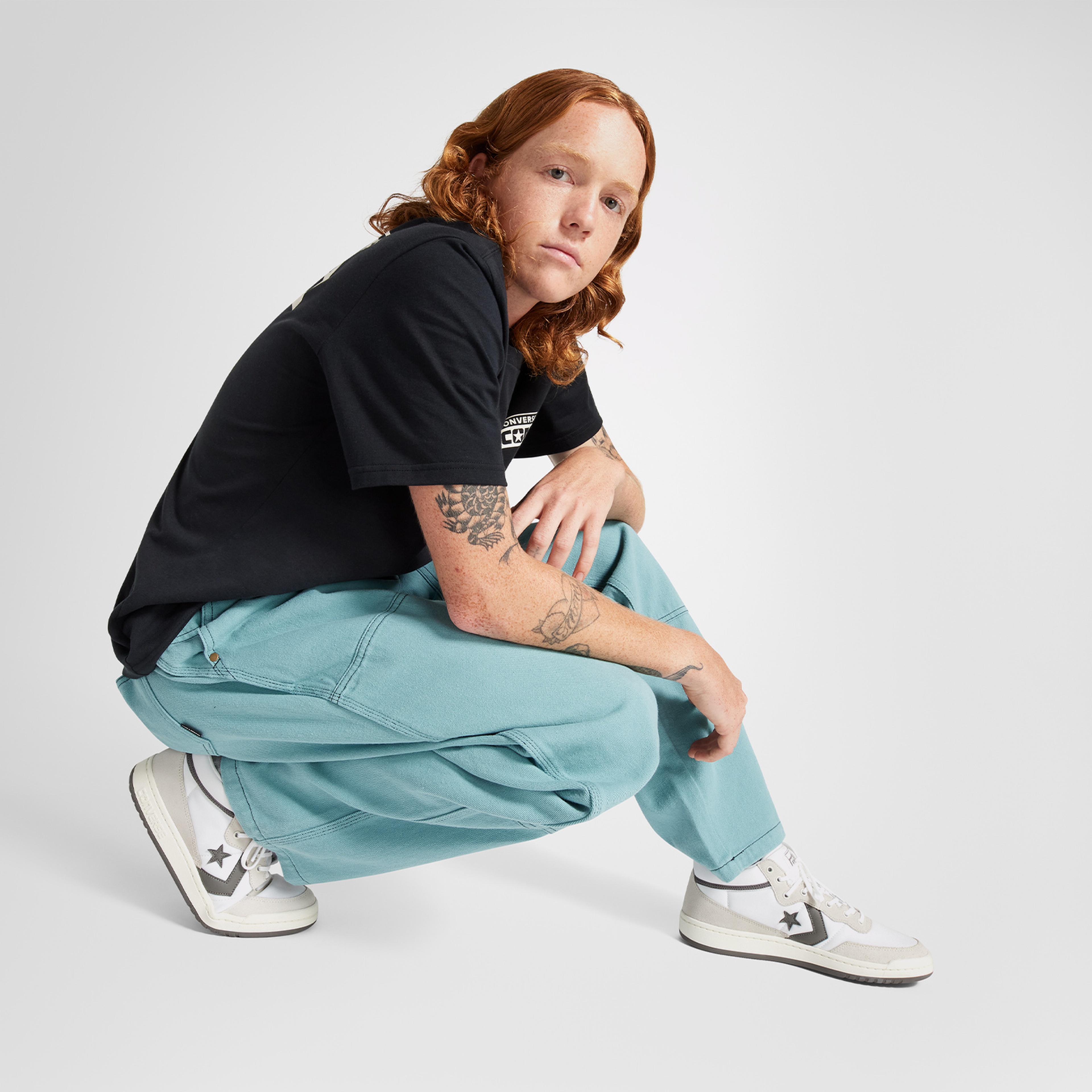 Converse Cons Fastbreak Pro Suede Nylon Unisex Beyaz Sneaker