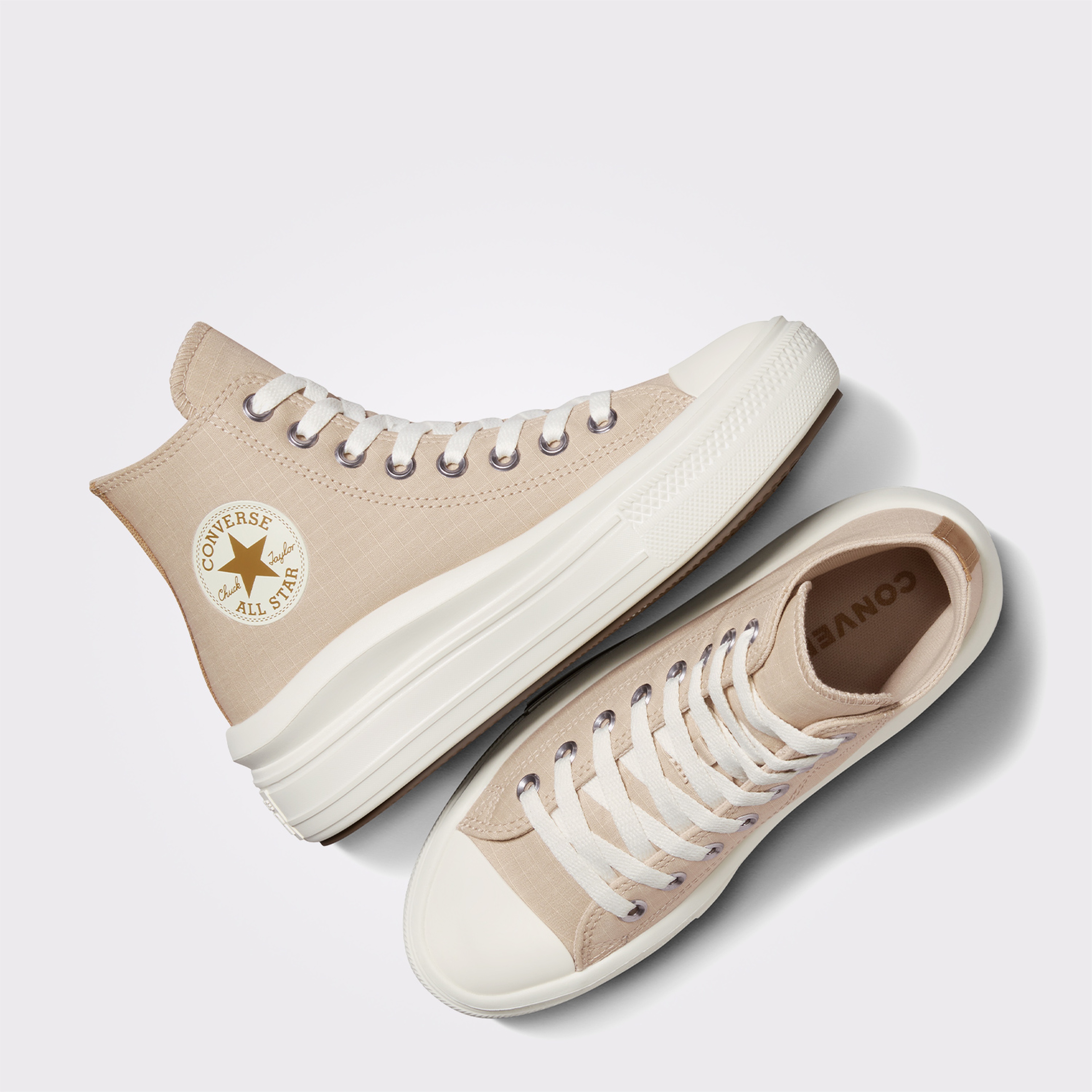 Converse Chuck Taylor All Star Move Kadın Bej Sneaker